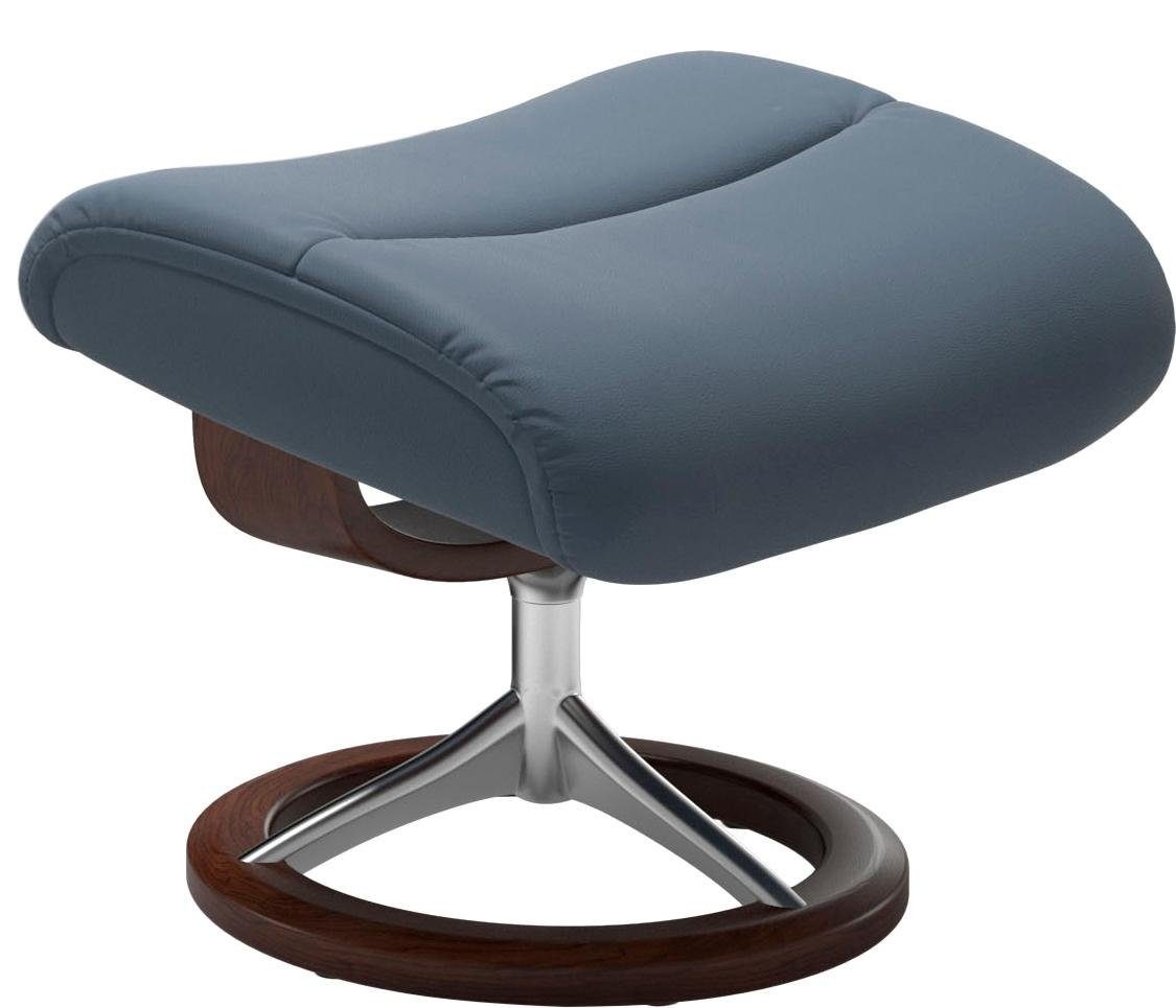 Stressless® Relaxsessel »View«, (Set, Relaxsessel mit Hocker), mit Signature Base, Größe S,Gestell Braun