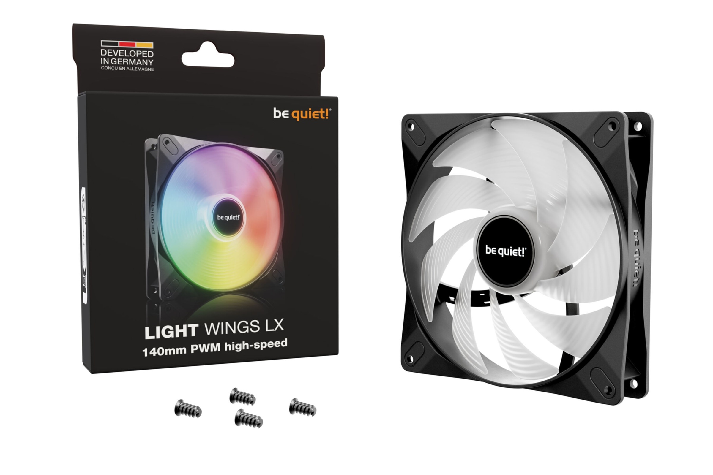 be quiet! Gehäuselüfter »LIGHT WINGS LX 140mm PWM High-speed«