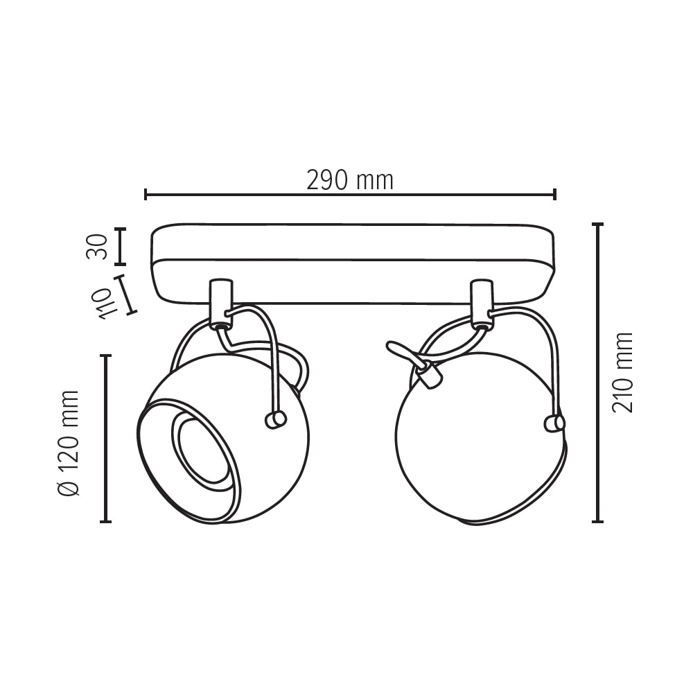 | Leuchtmittel, Inkl. aus online 3 SPOT LED- »BALL kaufen Naturprodukt Deckenleuchte Jahren Eichenholz, Light mit flammig-flammig, Spots Garantie WOOD«, Flexible 2 XXL