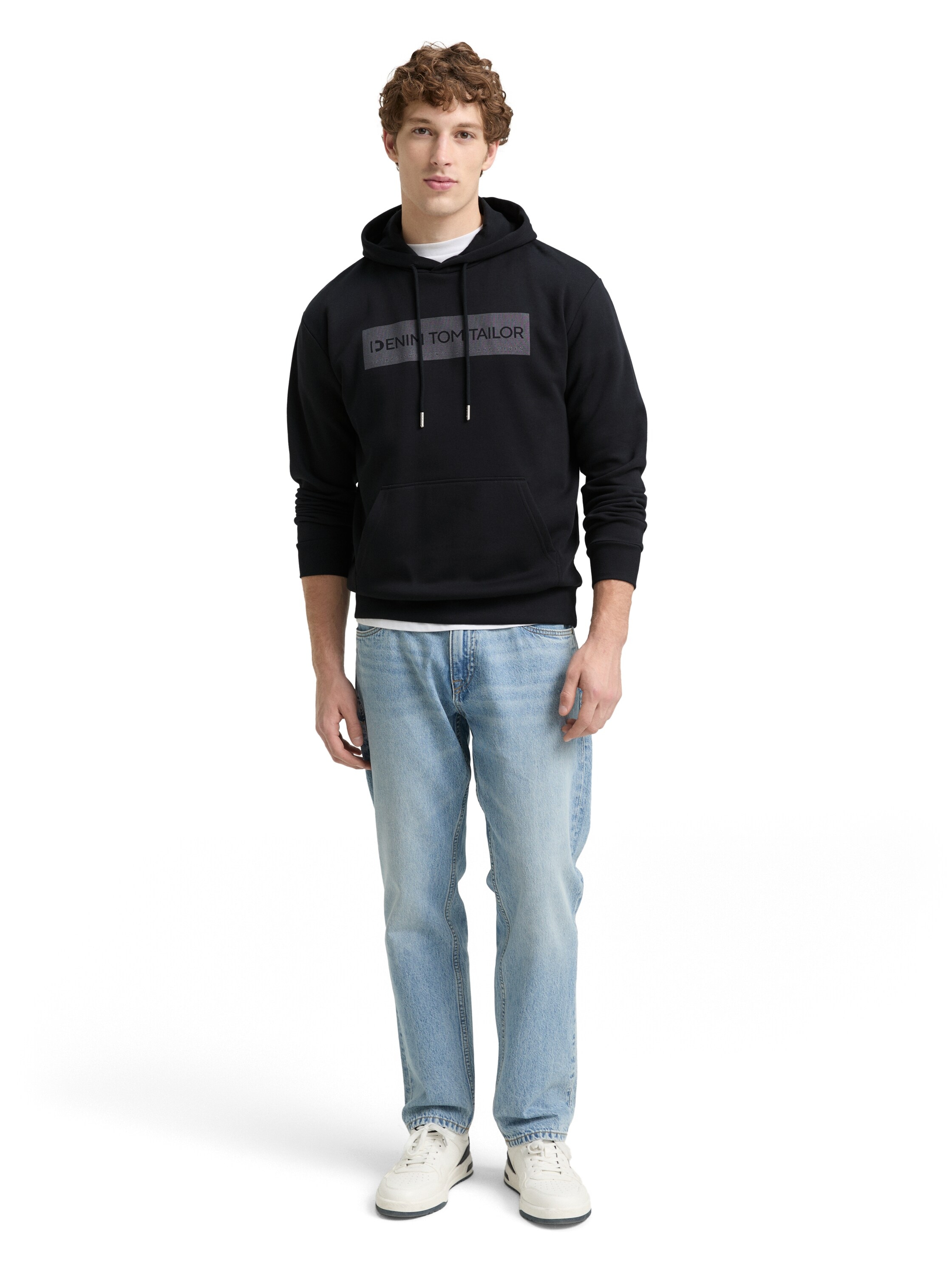 TOM TAILOR Denim Hoodie, mit Logo Print