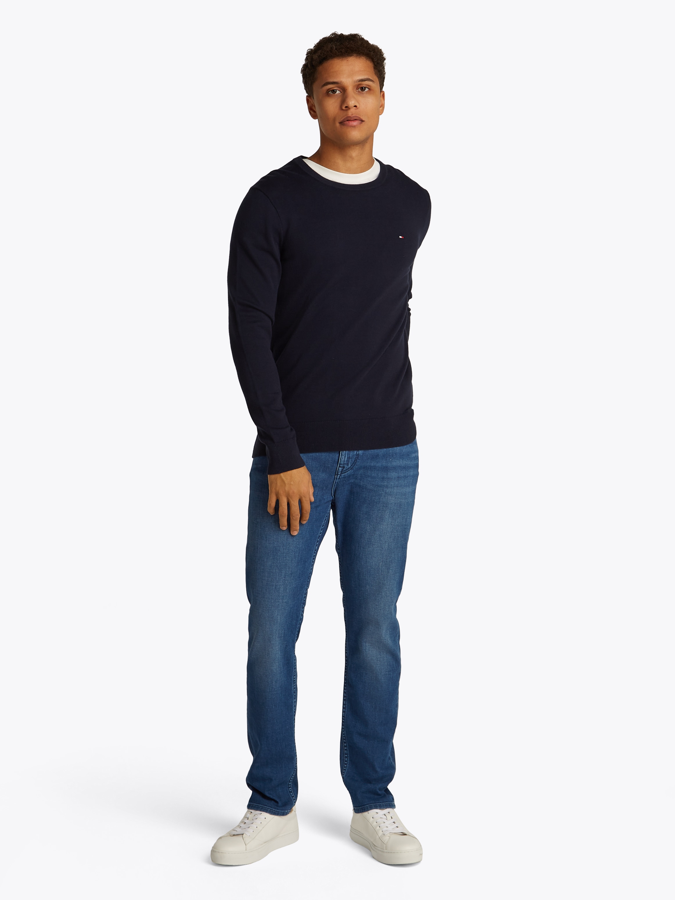 Tommy Hilfiger Rundhalspullover »ESSENTIAL COTTON CREW NECK«