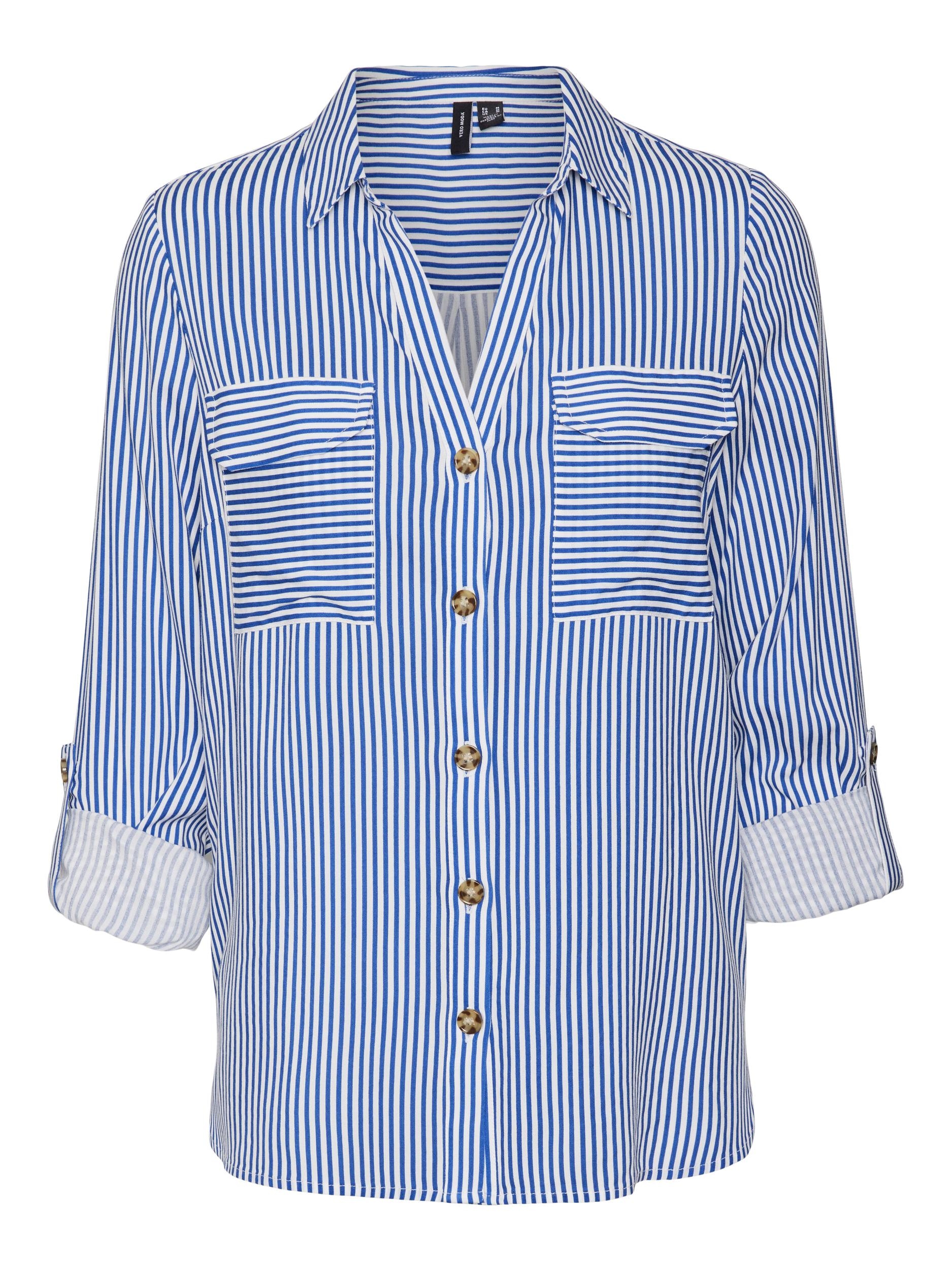 Vero Moda Hemdbluse »VMBUMPY L/S SHIRT NEW WVN GA NOOS« Viskose, regular fit
