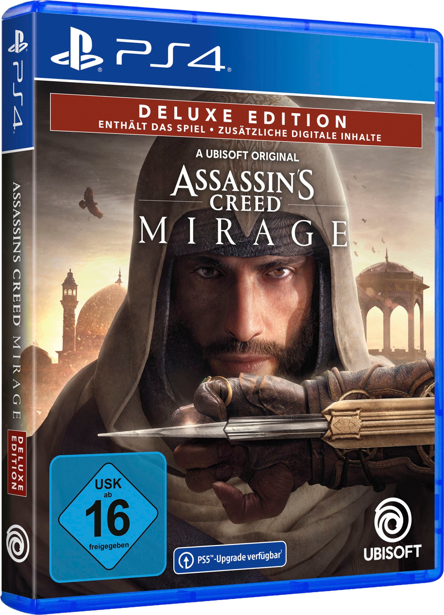 UBISOFT Spielesoftware "Assassins Creed Mirage Deluxe Edition - (kostenloses Upgrade auf PS5)" PlayStation 4