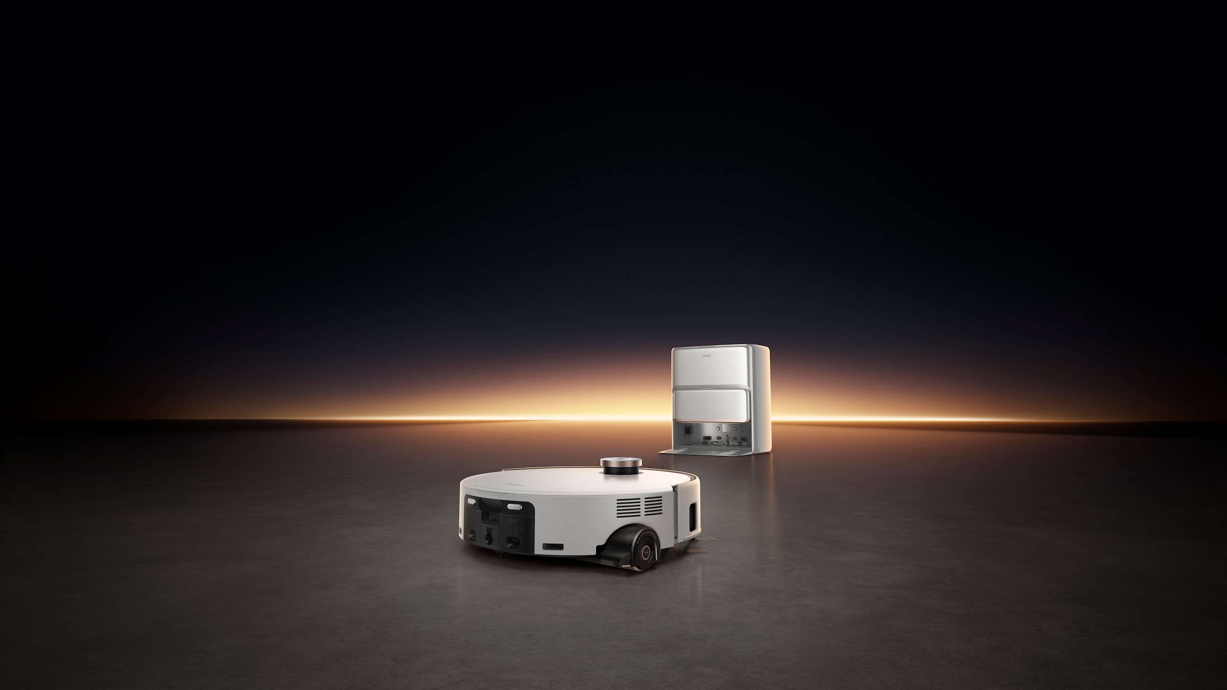 Mova Saugroboter »Z60 Ultra Roller Complete, App- & Sprachsteuerung,« Vollautomatische Basisstation, Anti-Verhedderungsbürste,