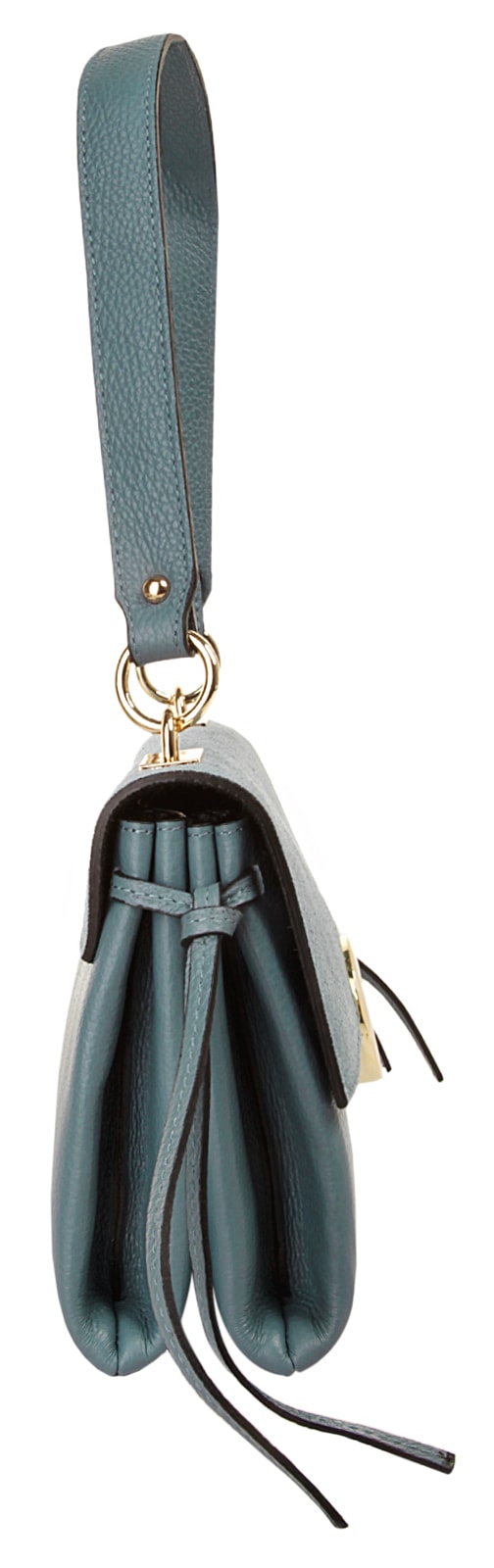Cluty Umhängetasche, echt Leder, Made in Italy