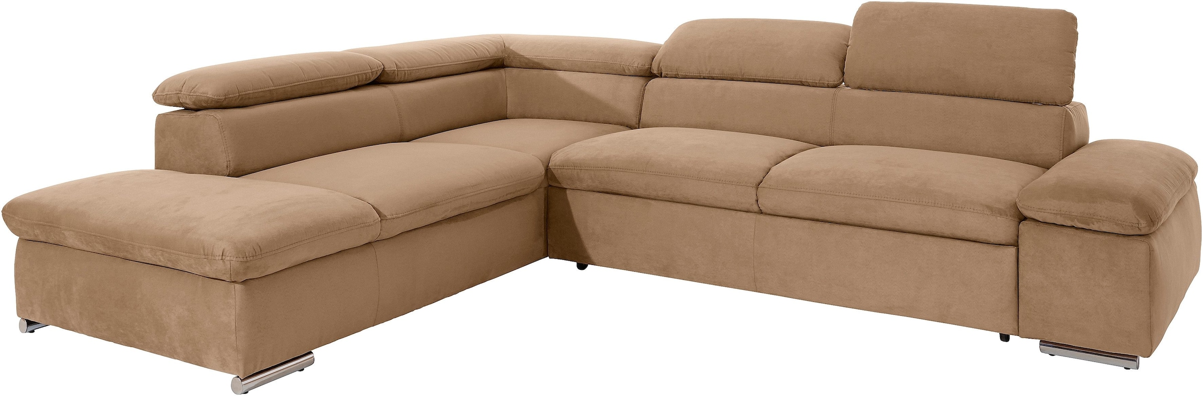sit&more Ecksofa »Alcatraz L-Form«, wahlweise mit Bettfunktion