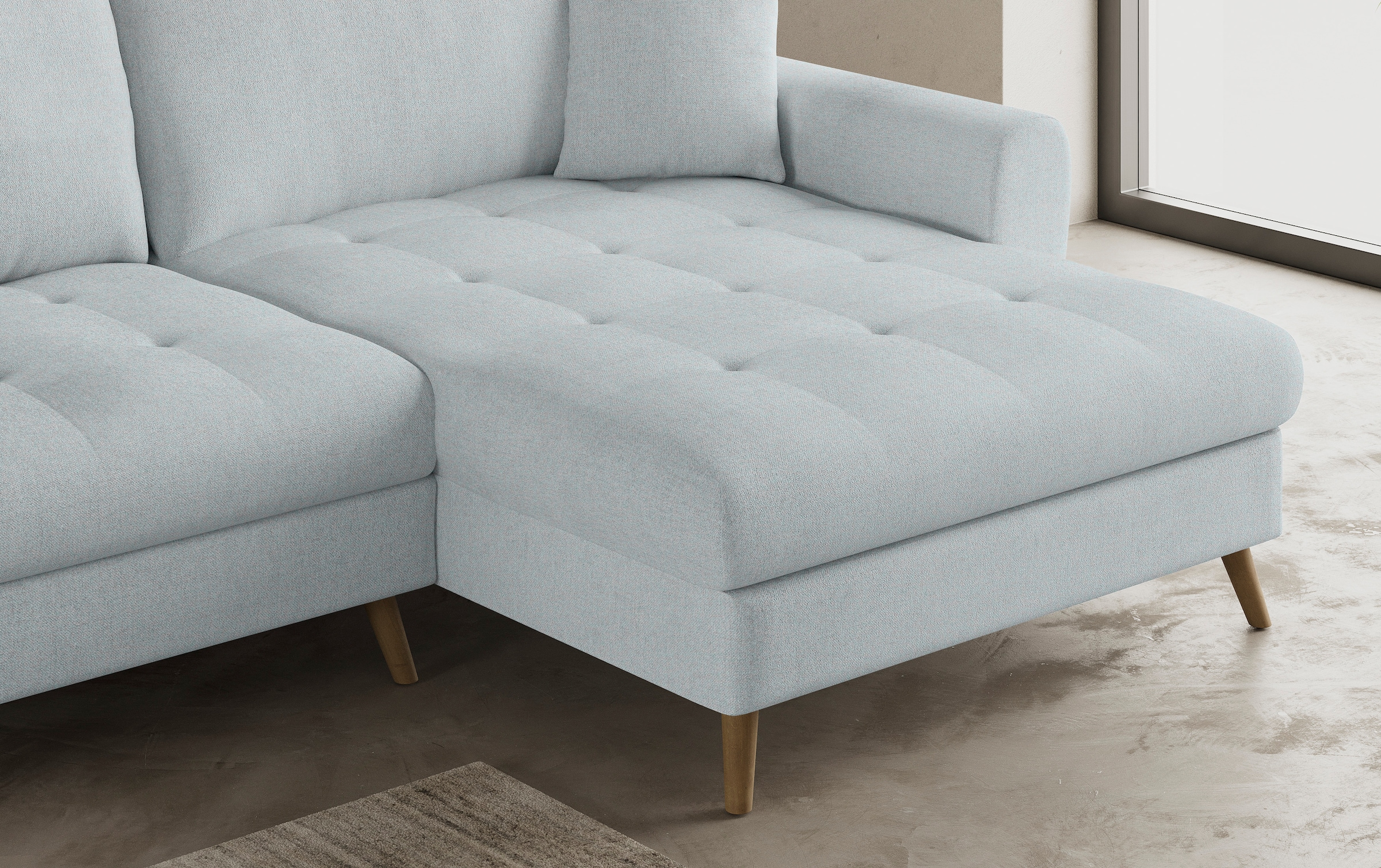 Mr. Couch Ecksofa »Blackburn II, L-Form«, Mit Kaltschaumpolsterung bis 140 kg belastbar