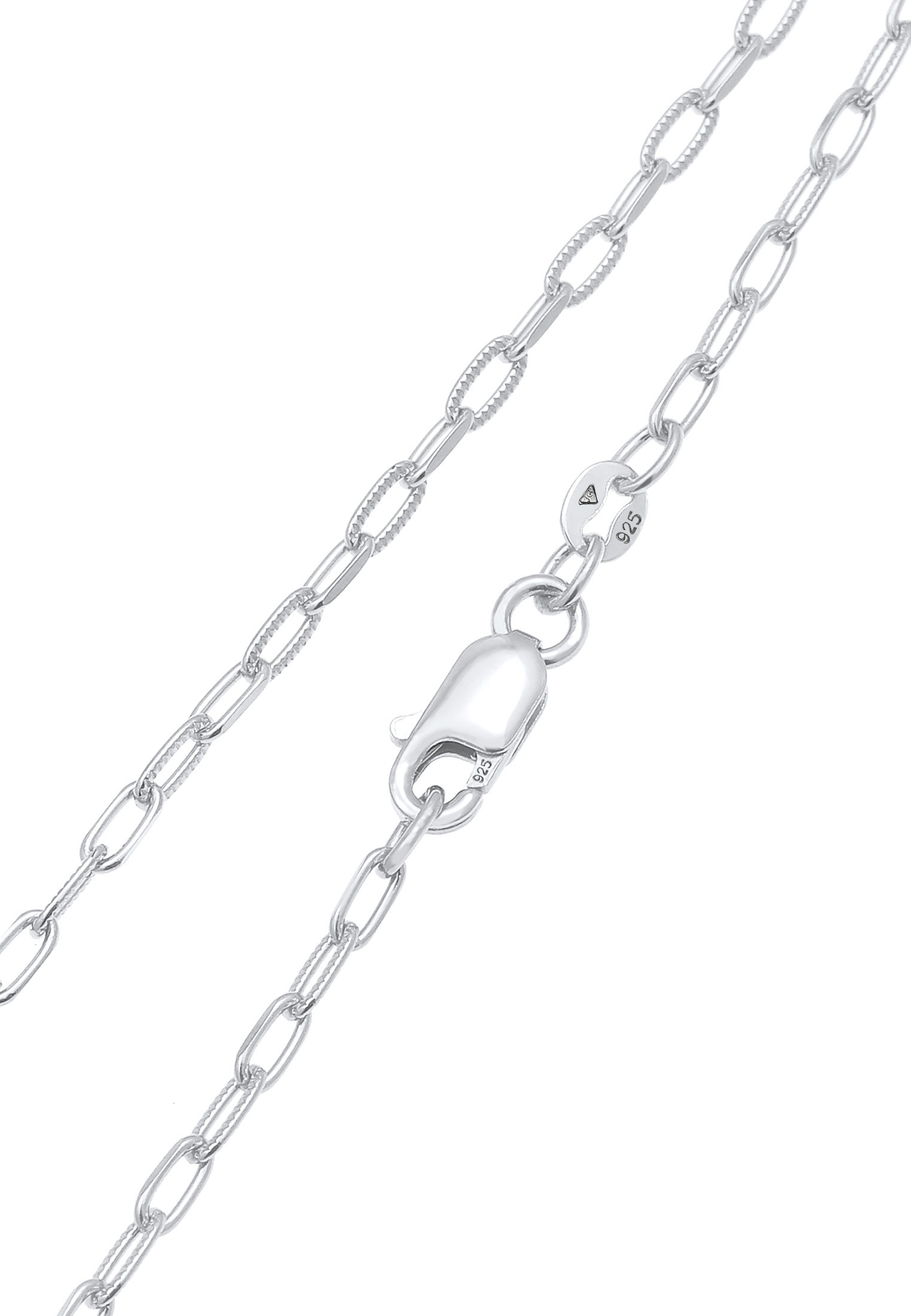 Elli Kette ohne Anhänger »Halskette Gliederkette Oval Chain Basic Trend 925 Silber«