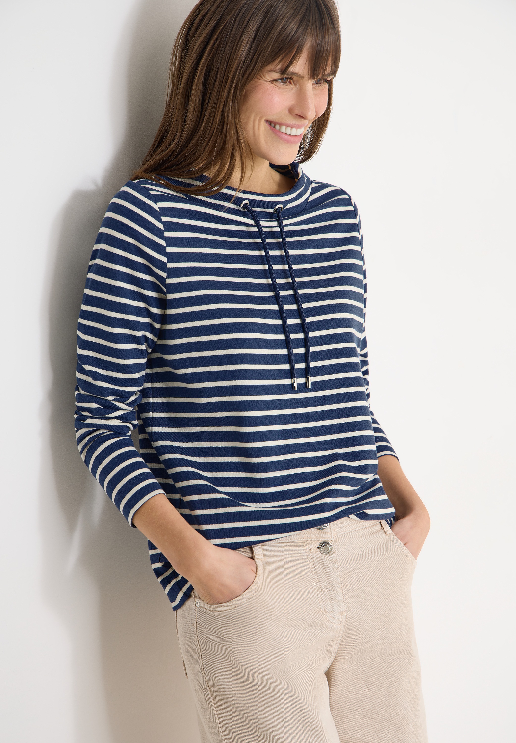 Cecil Langarmshirt mit Streifenmuster