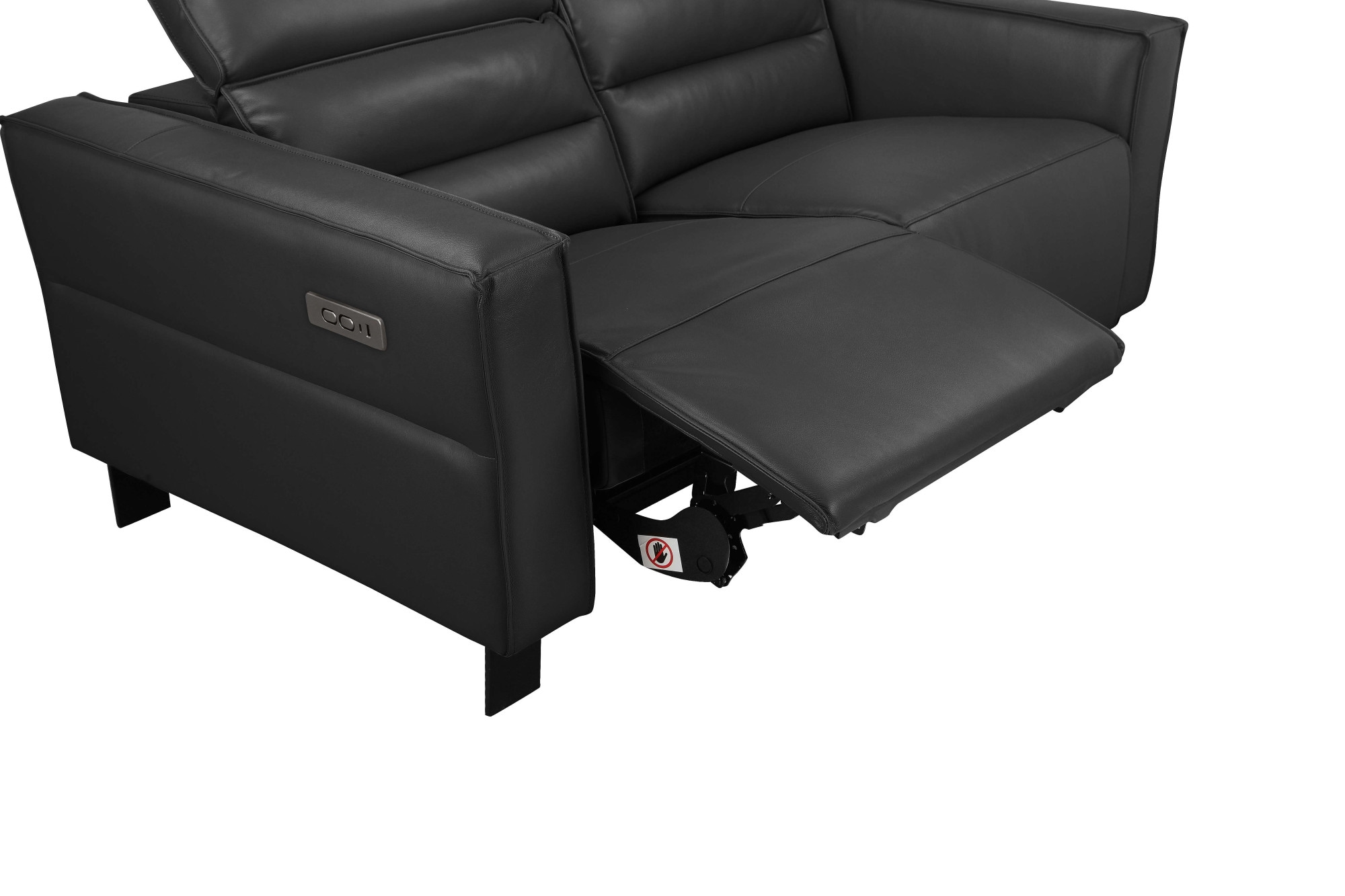 OTTO home 2-Sitzer »Carpari Naturleder, 162 cm, man./elektr. Relaxfunktion« (USB A/C), sowie Kopfteilverstellung