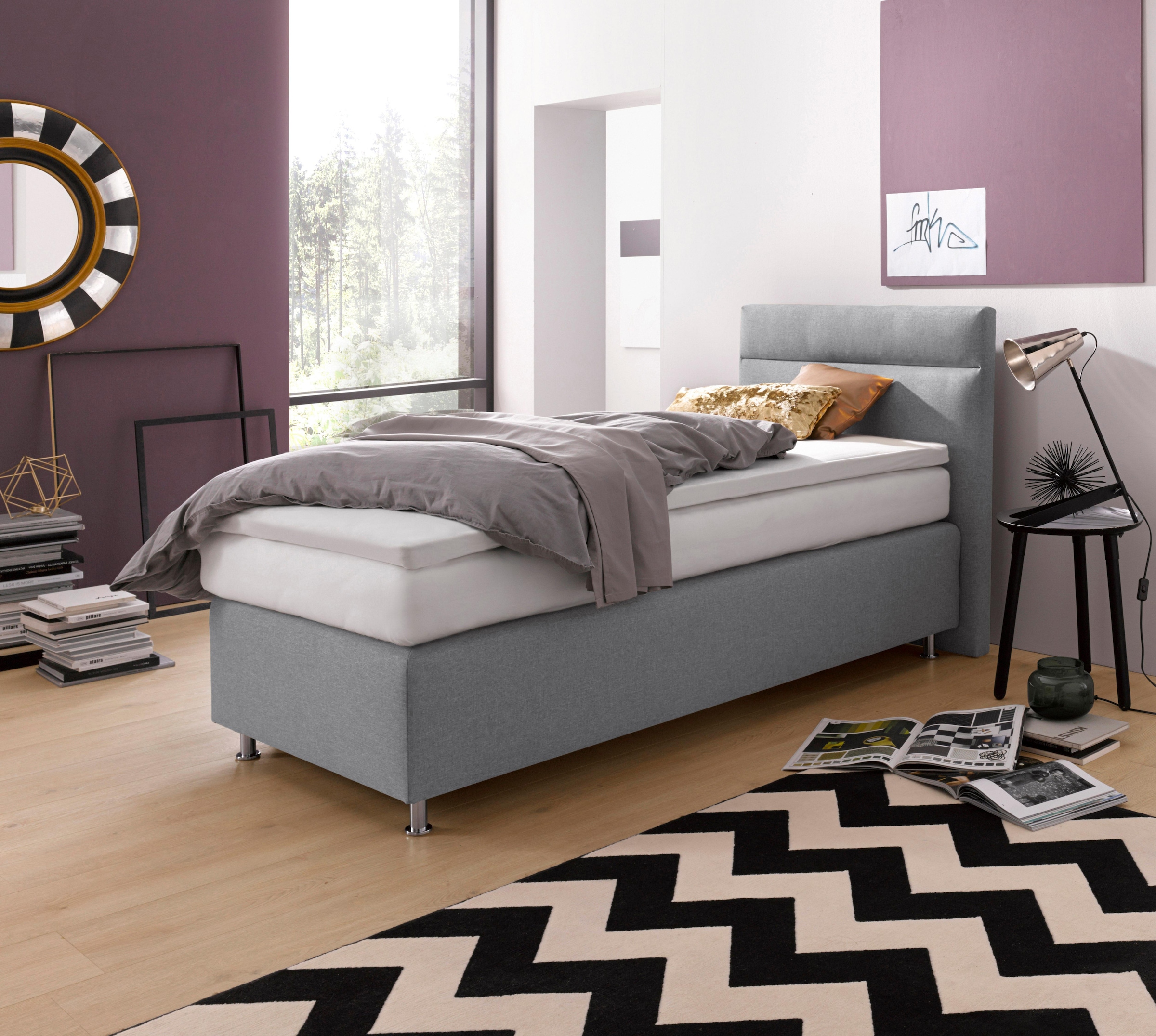 Westfalia Schlafkomfort Boxspringbett wahlweise mit LED-Beleuchtung