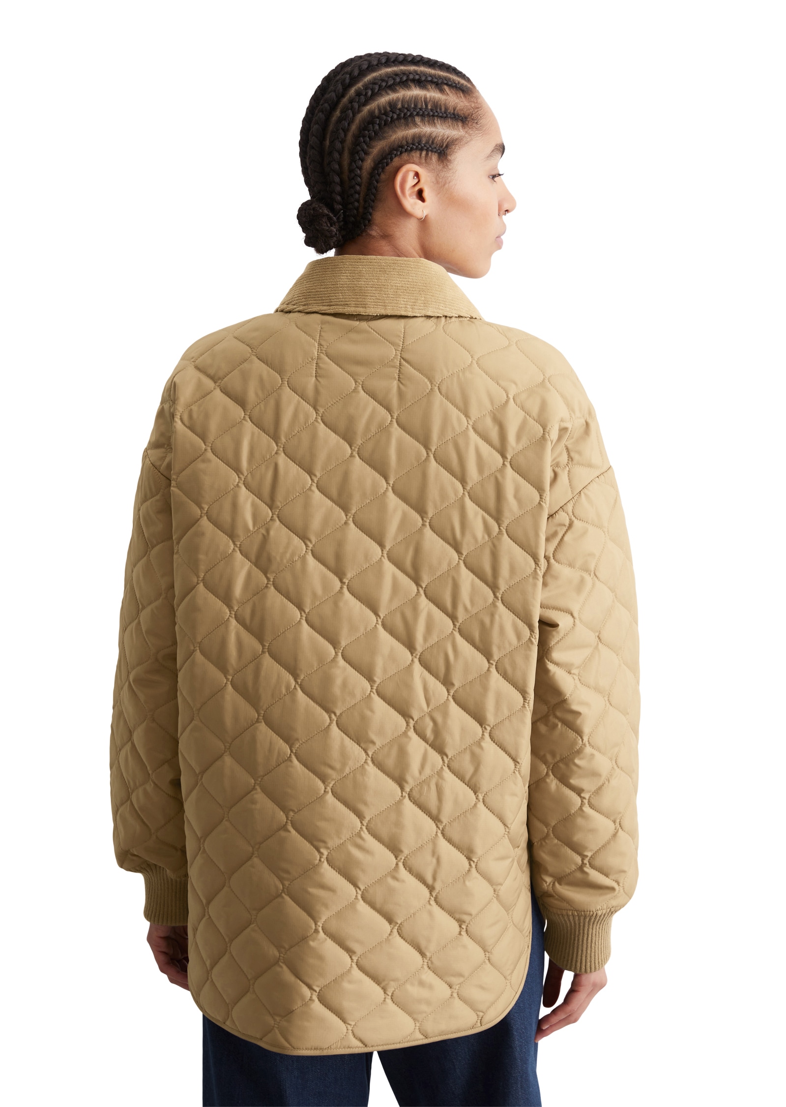 Marc O'Polo DENIM Steppjacke, mit Cordkragen