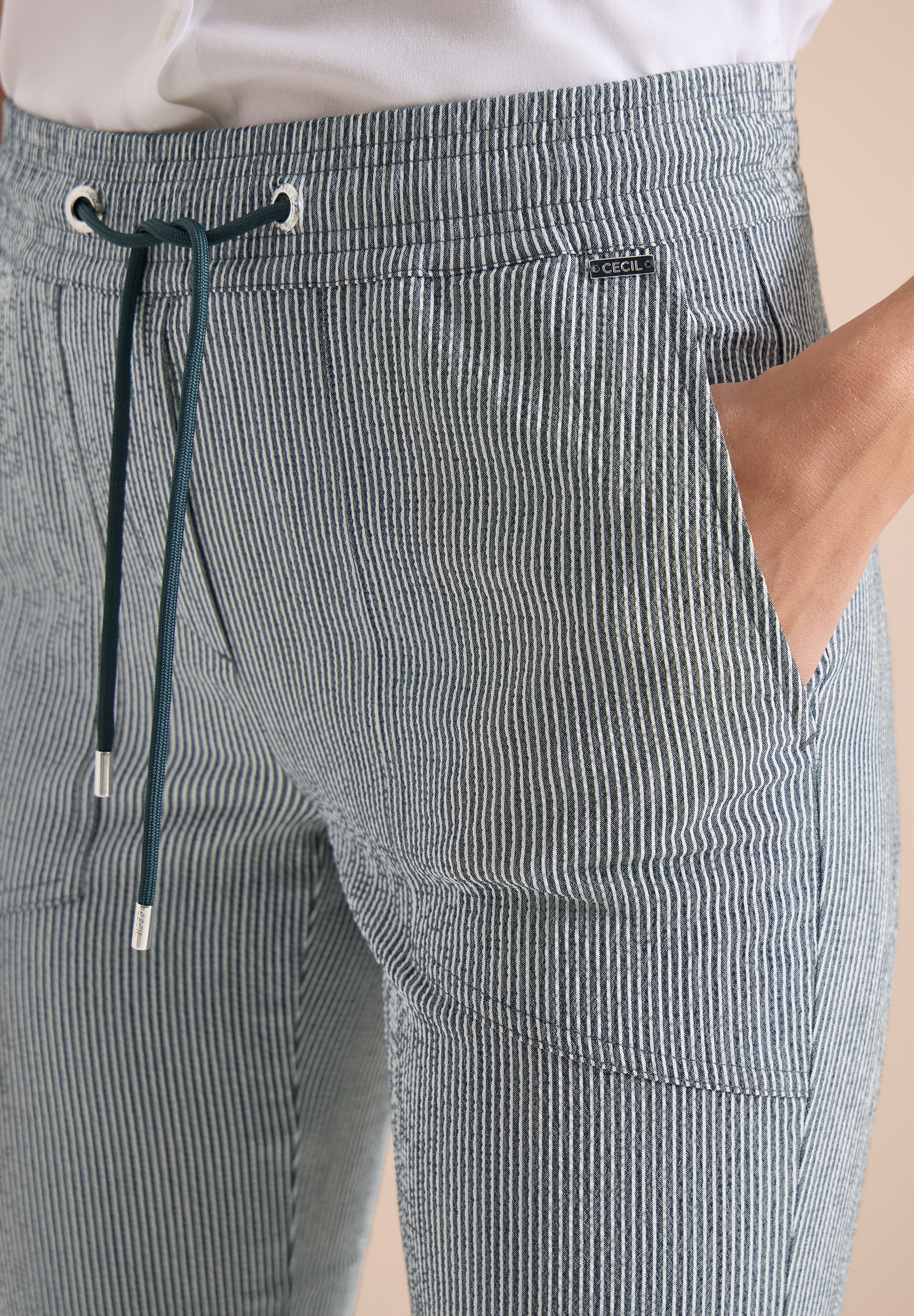 Cecil Schlupfhose »Style Tracey«  Seersucker Hose