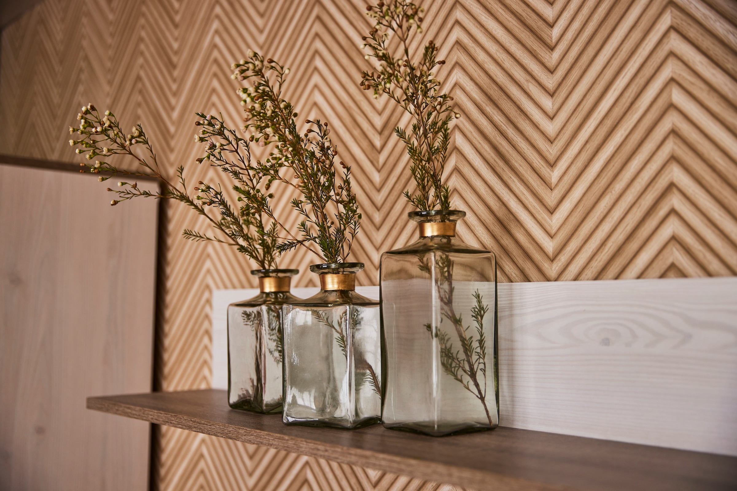 AM Design Dekovase »aus klarem Glas«, ideal für kleine Blumenarrangements oder Einzelblüten