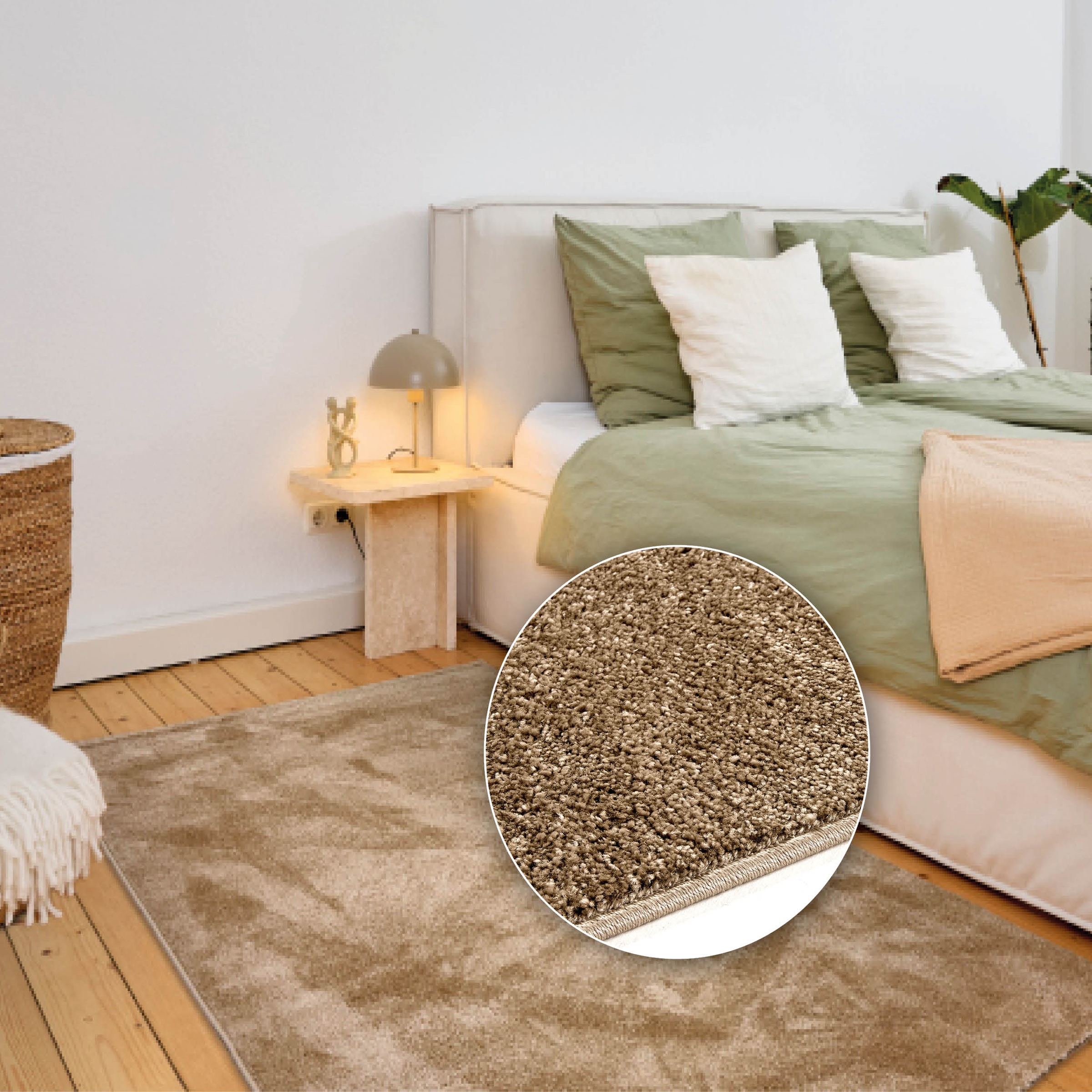 ASTRA Teppich »Sam 250« rechteckig 8 mm Höhe weicher Kurzflor, Wohnzimmer, Schlafzimmer