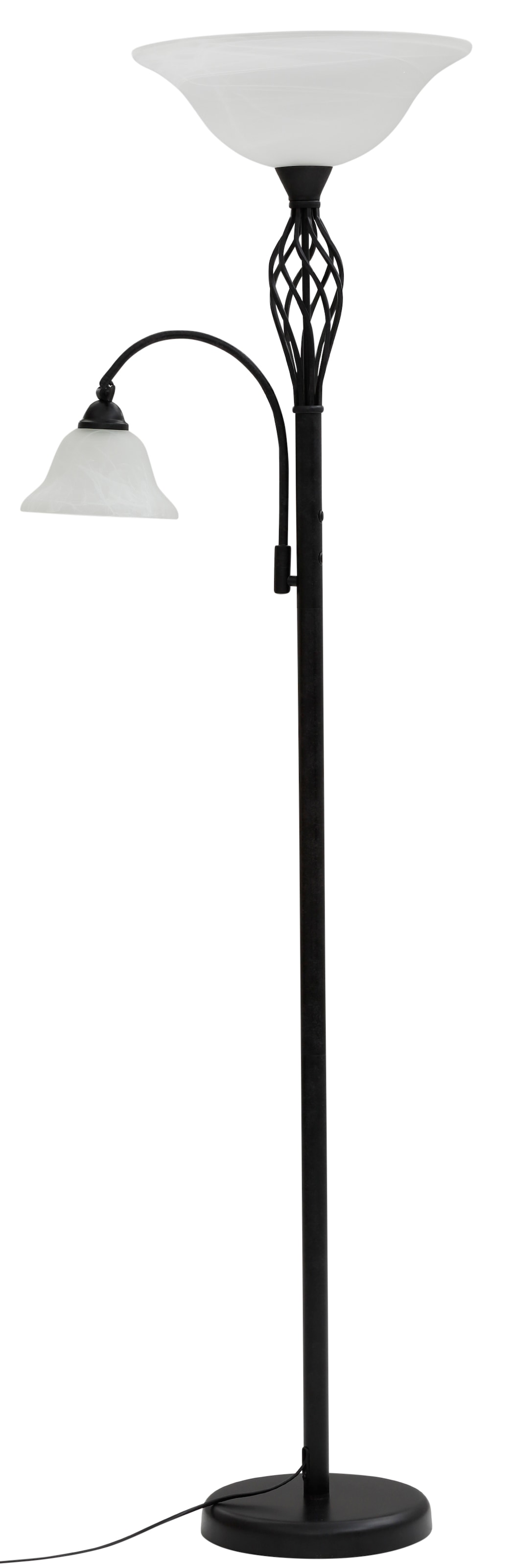 [Hergestellt im Jahr 2024] Home affaire Tischleuchte »Rudi«, 1 online Tischlampe Glasschirm | mit 3 XXL cm im Jahren kaufen flammig-flammig, Garantie hochwertiger 40 Landhaus-Stil