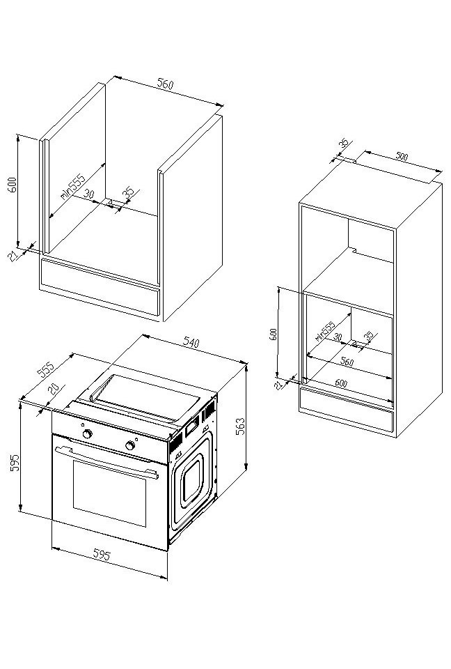 HELD MÖBEL Küchenzeile »Mailand«, Breite 370 cm, mit E-Geräten, MDF Fronten