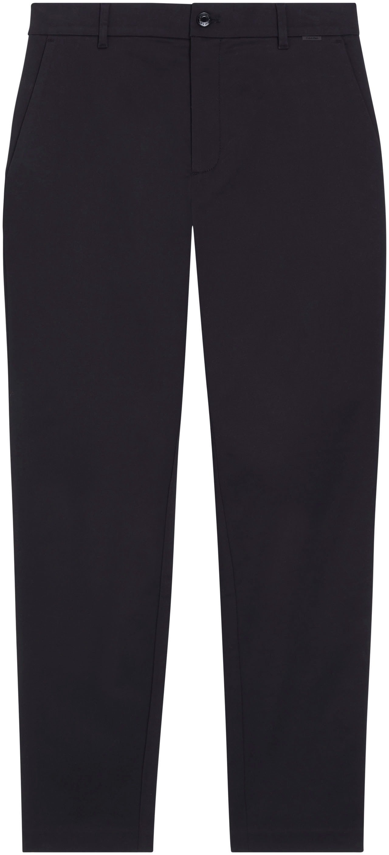 Calvin Klein Chinohose »SATEEN STRETCH TAPERED«, mit Logoprägung