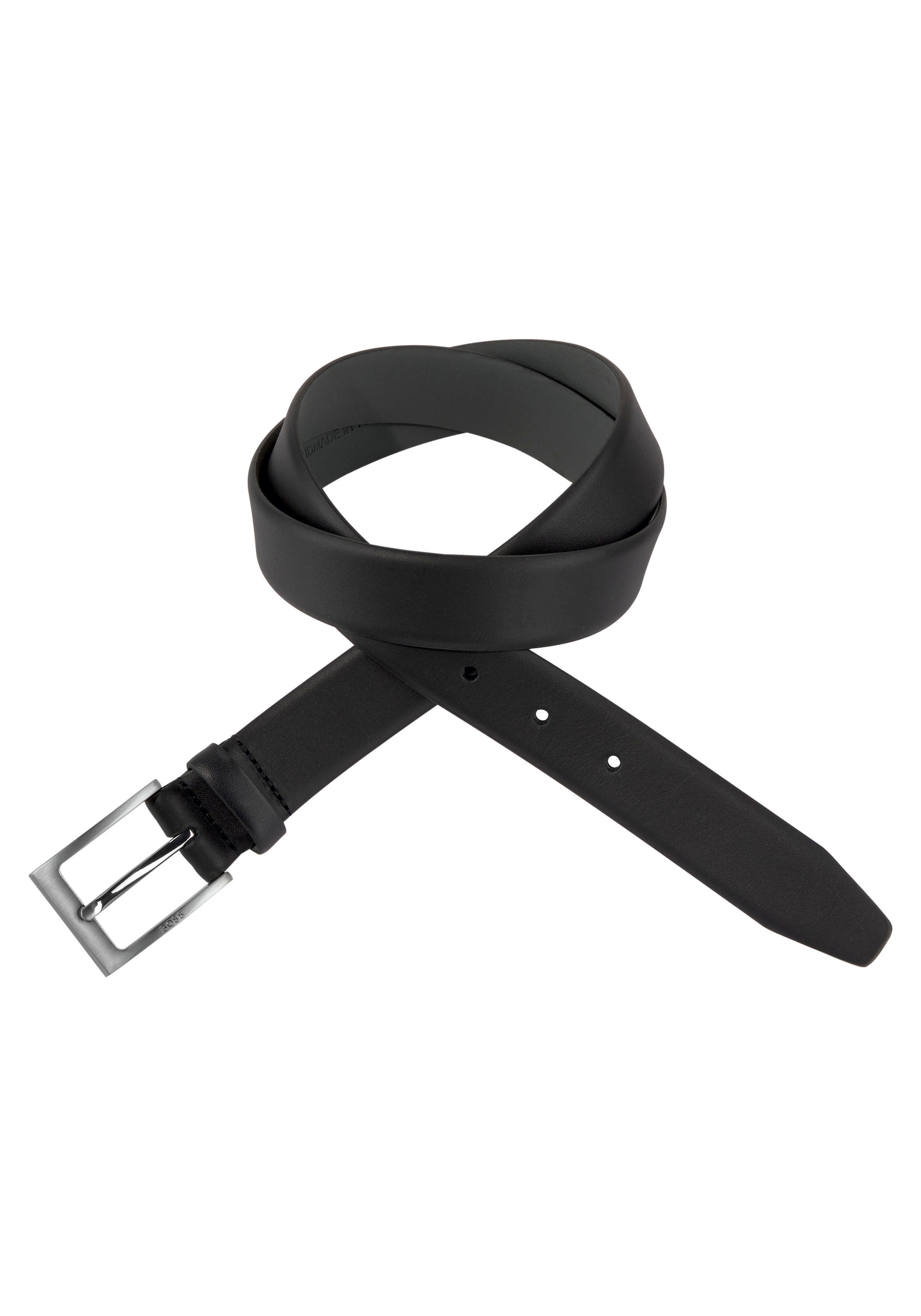 BOSS Ledergürtel aus Nappaleder mit Logo-Schliesse