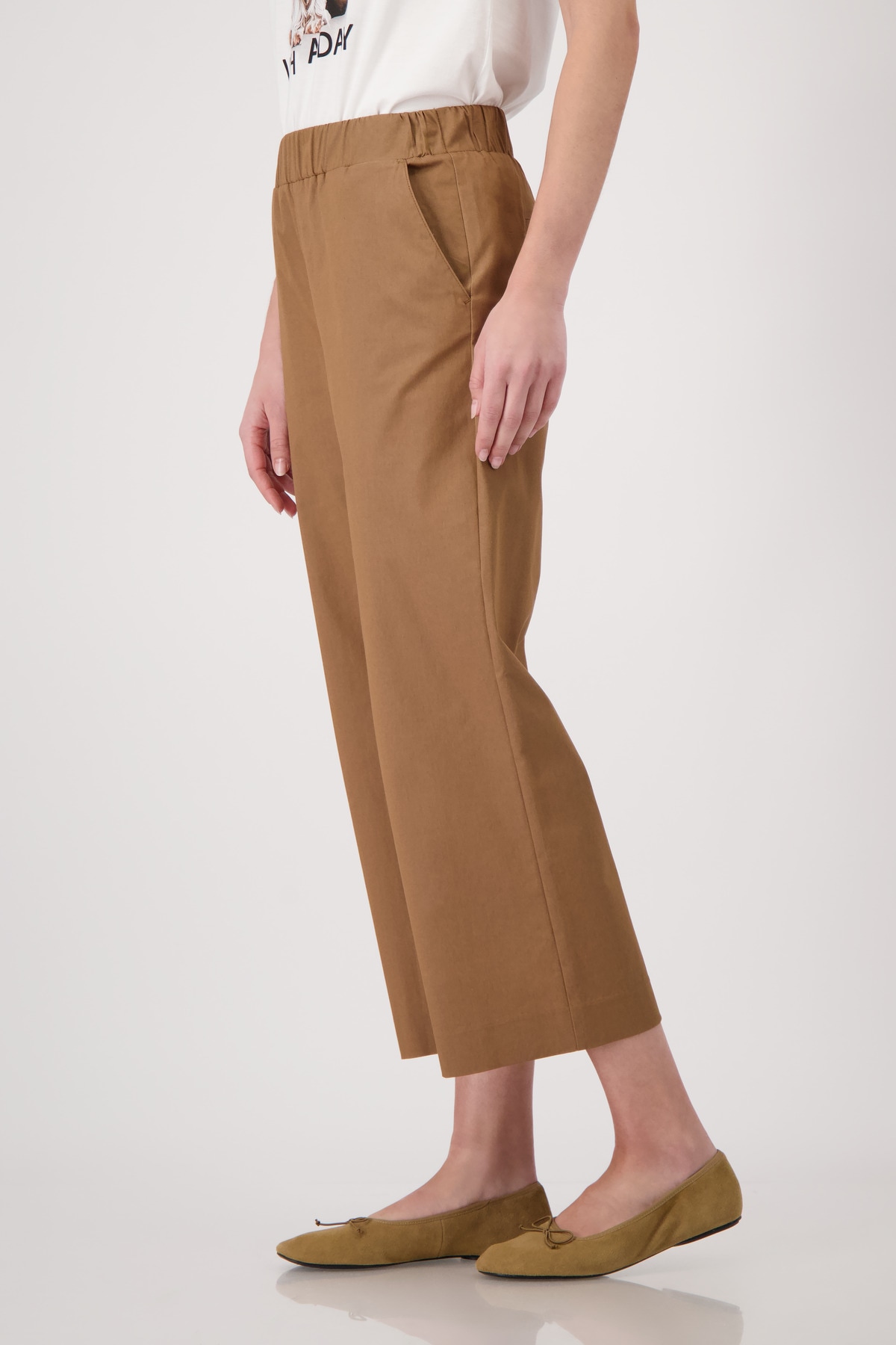 Monari Culotte »Hose Sarah s Basic Cotton«  Regular fit mit elastischem Bund