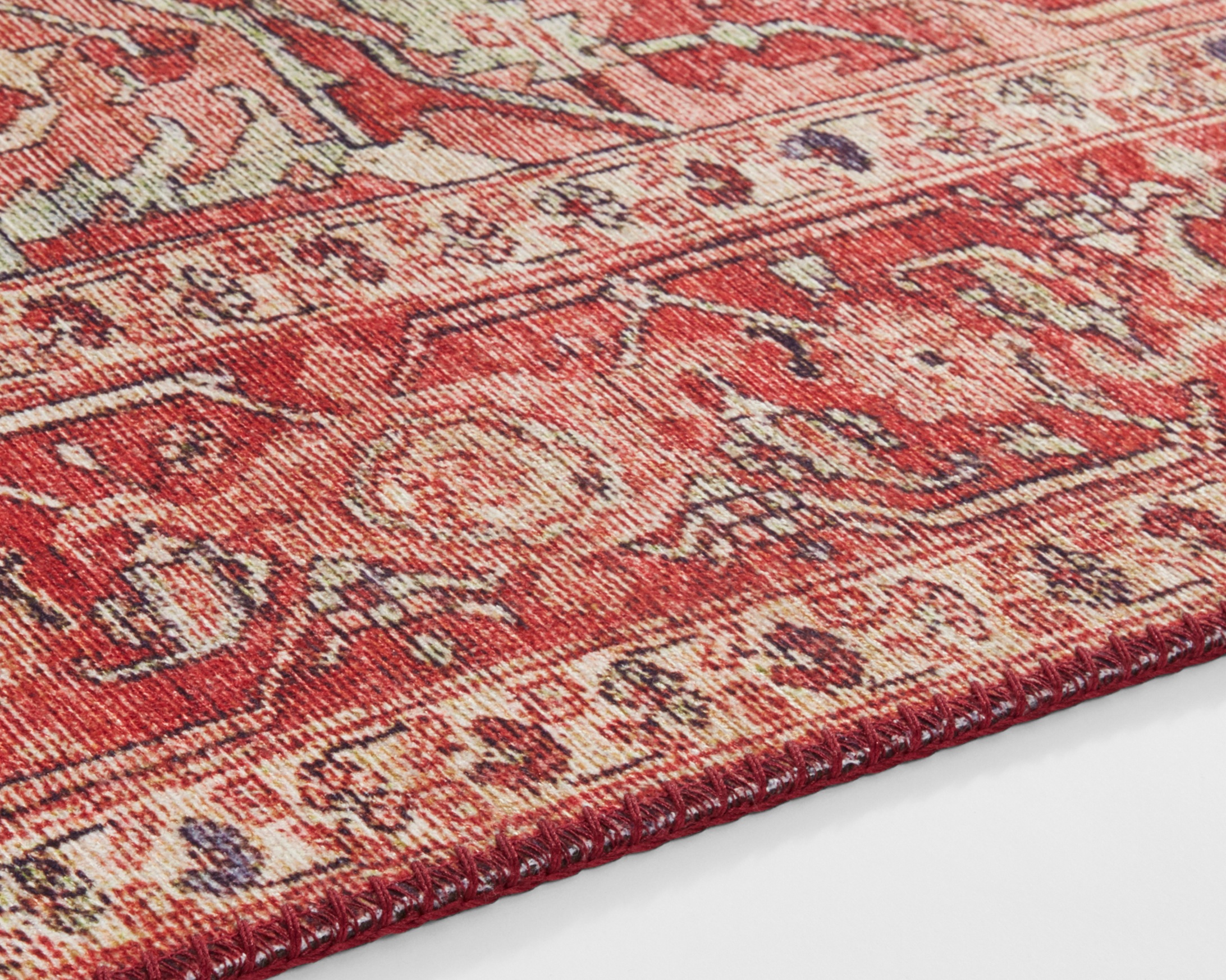 NORTHRUGS Teppich »Leta«, rechteckig, 5 mm Höhe, Orientalisch, Läufer, Kurzflor, Wohnzimmer, Schlafzimmer, Esszimmer