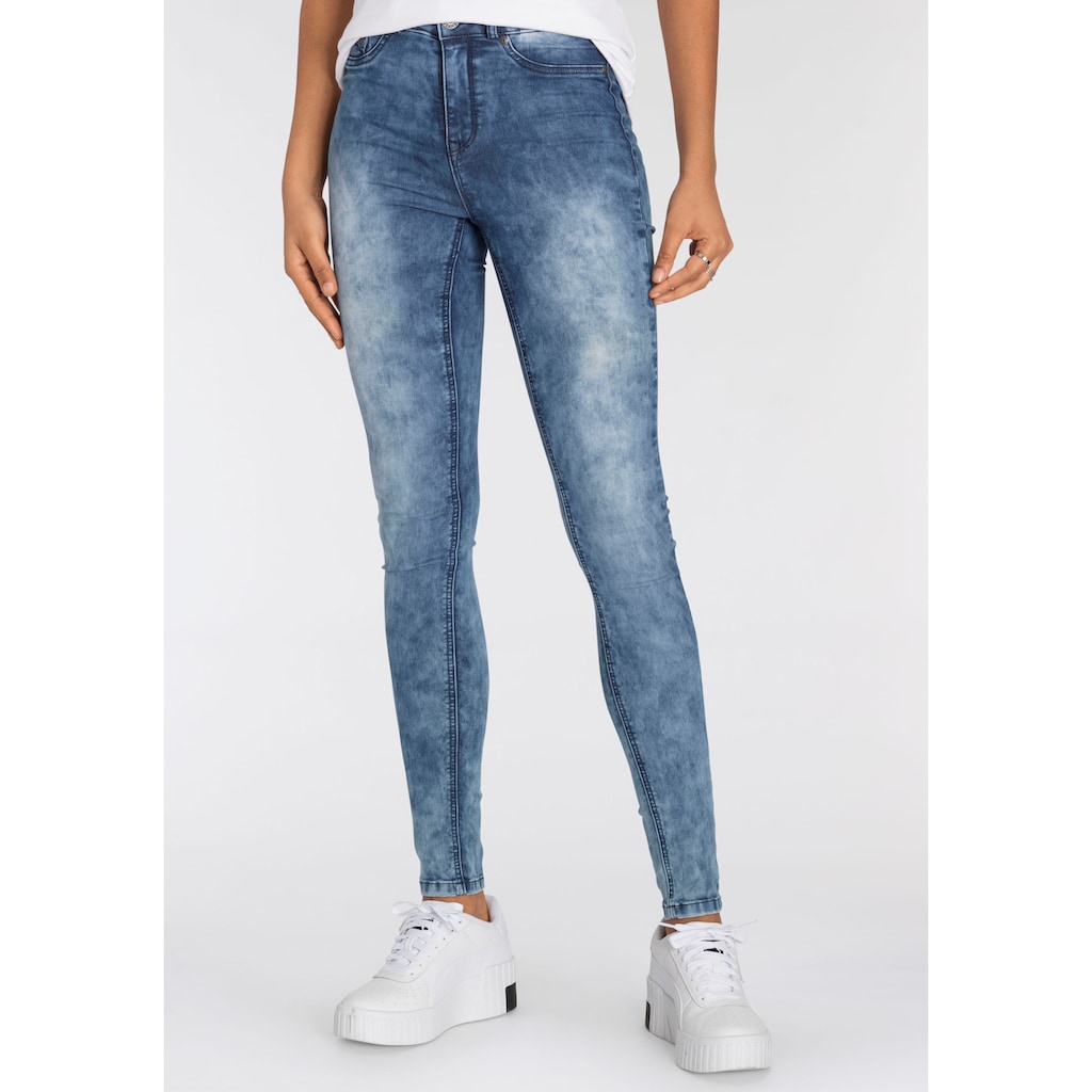 Arizona Skinny-fit-Jeans »Ultra Stretch moon washed« Moonwashed Jeans