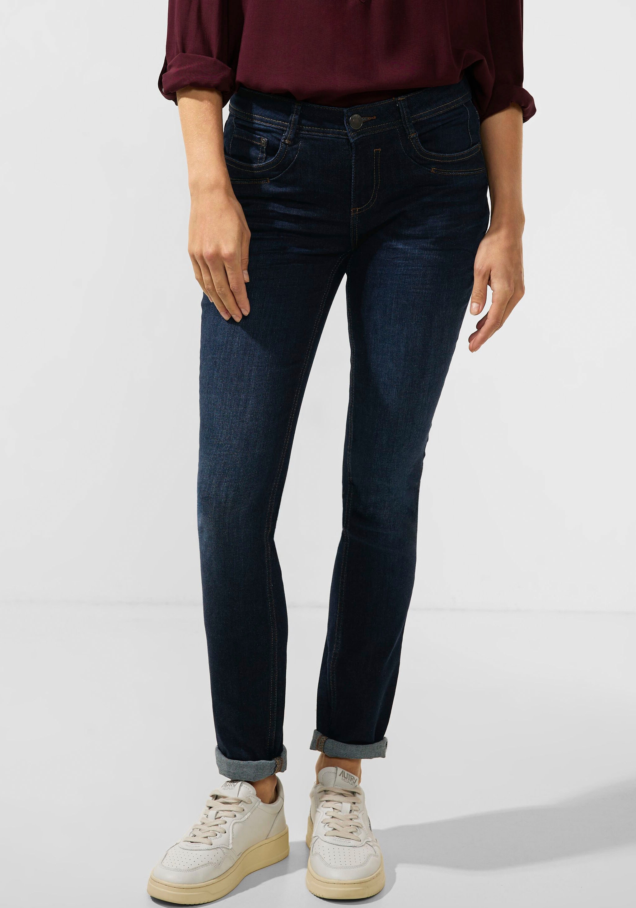 im ♕ bei Regular-fit-Jeans, 5-Pocket-Stil STREET ONE