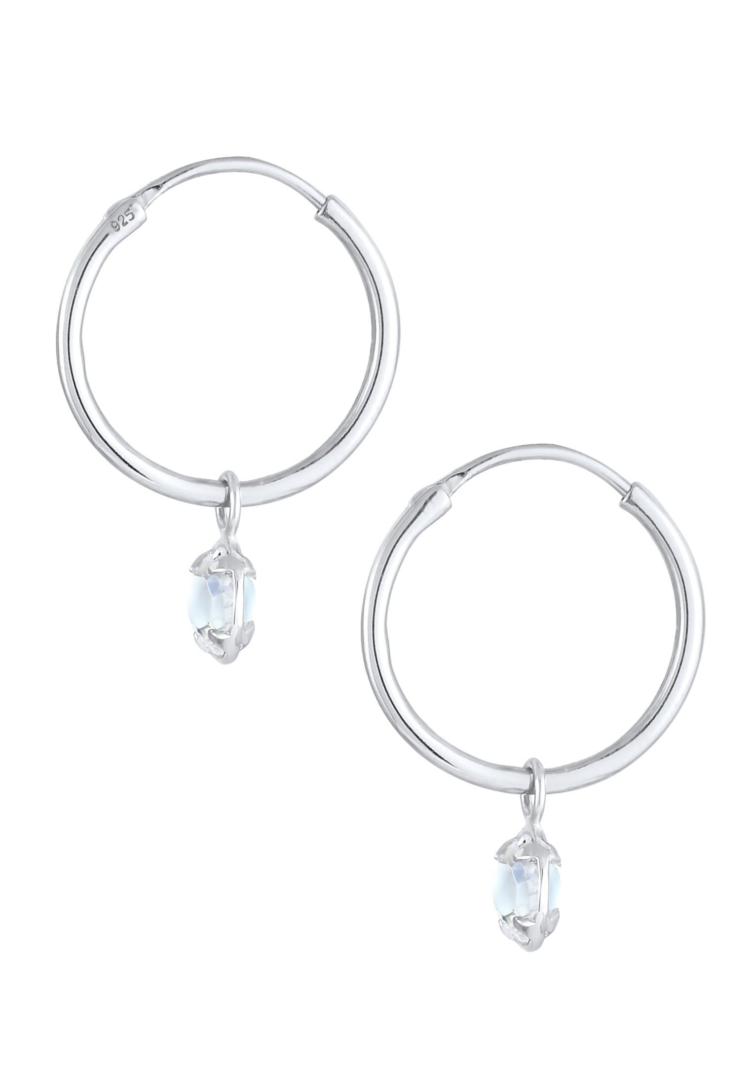 Elli Paar Ohrhänger »Ohrringe Creolen Kristalle Einhänger 925 Silber«