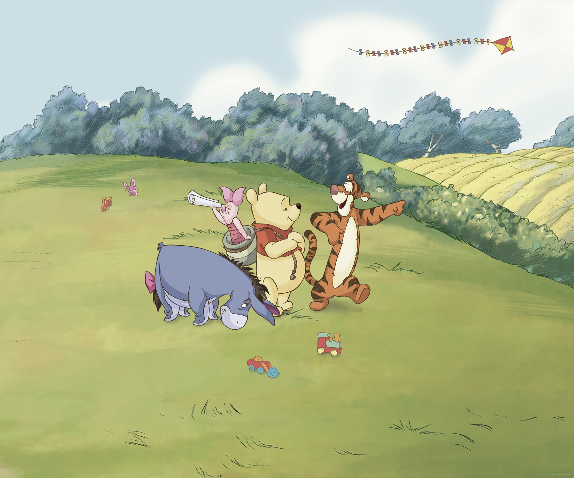 Komar Kindertapete »Disney Winnie the Pooh Adventure«, bedruckt