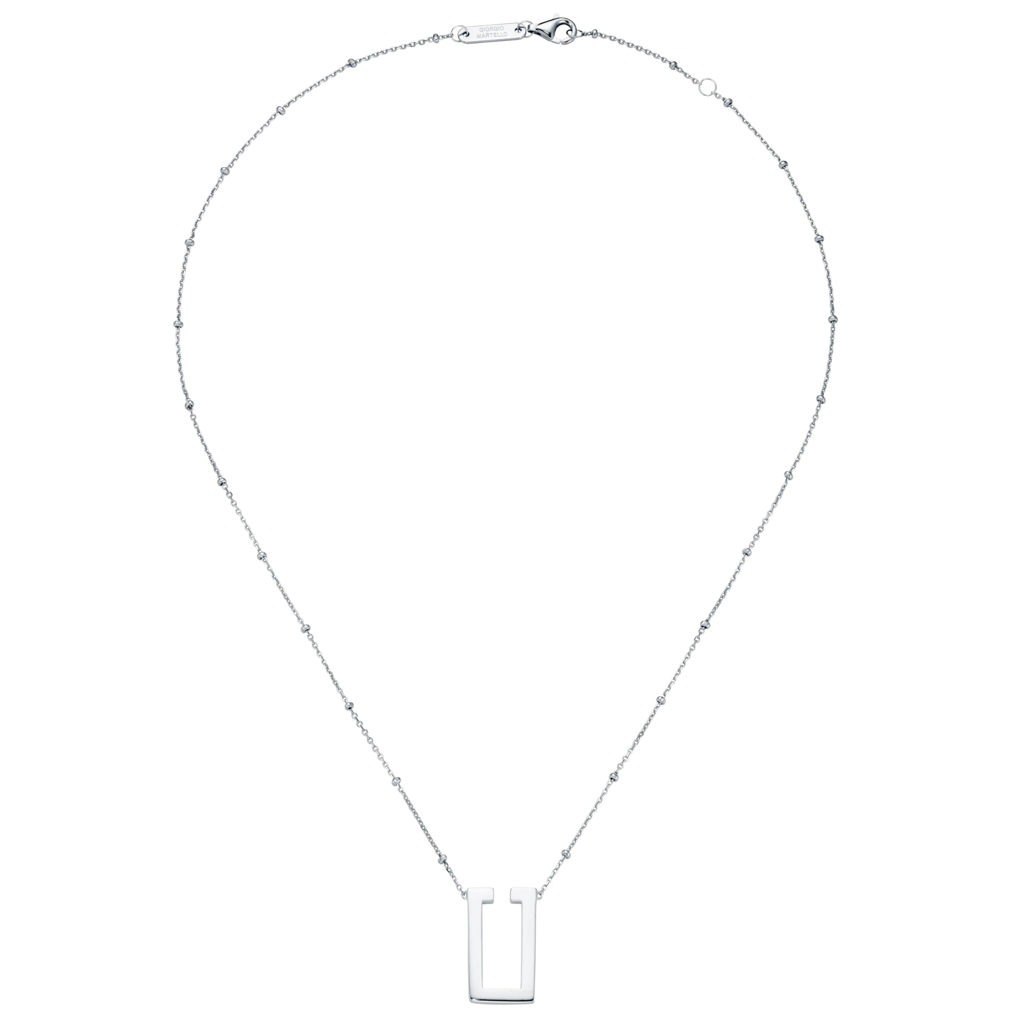 GIORGIO MARTELLO MILANO Collier »Collier Mittelteil U-förmig, glänzend, Silber 925«