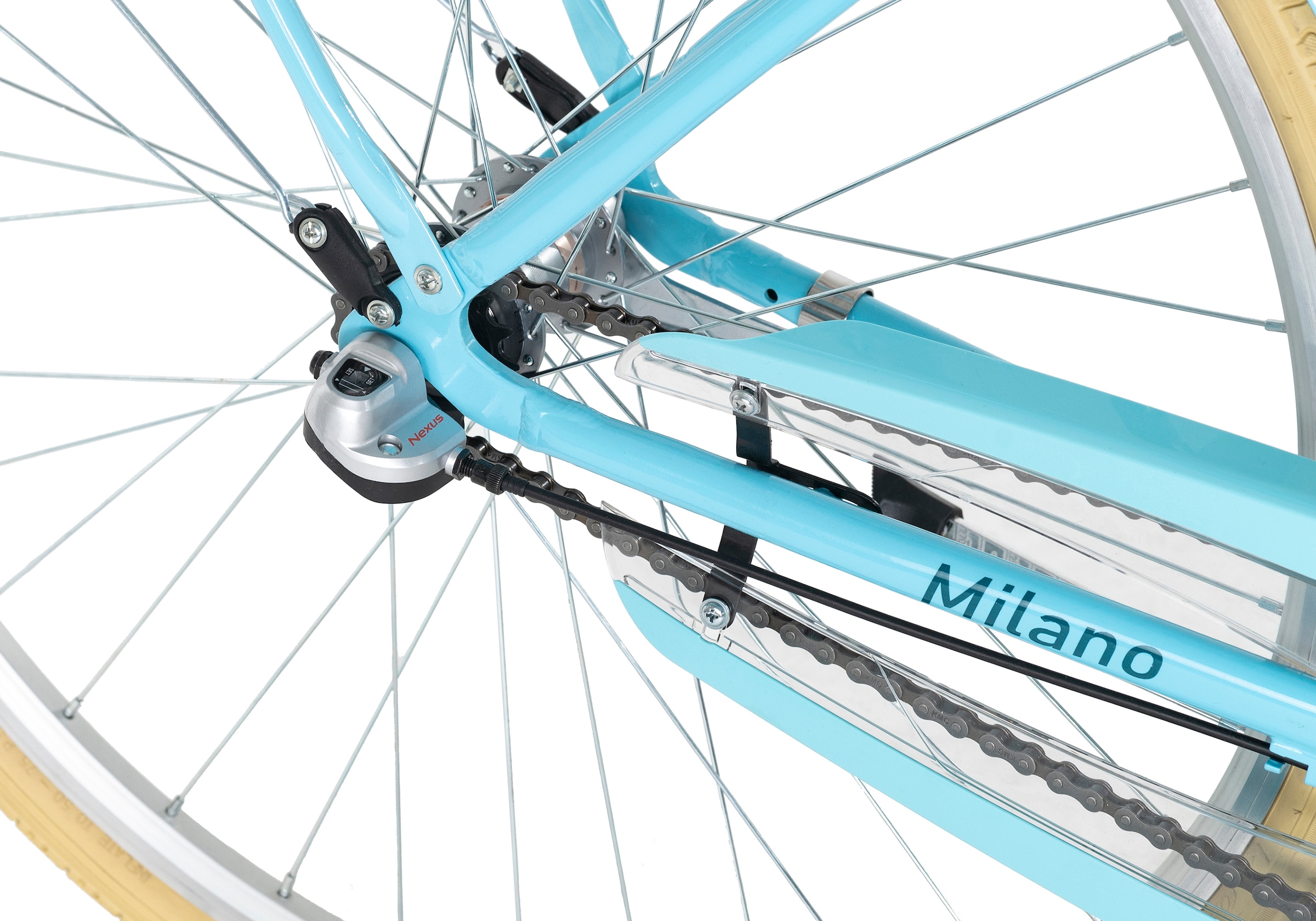 Dacapo Cityrad »Milano«, 3 Gang, Shimano, Nexus Schaltwerk, Nabenschaltung, für Damen, Nabenschaltung