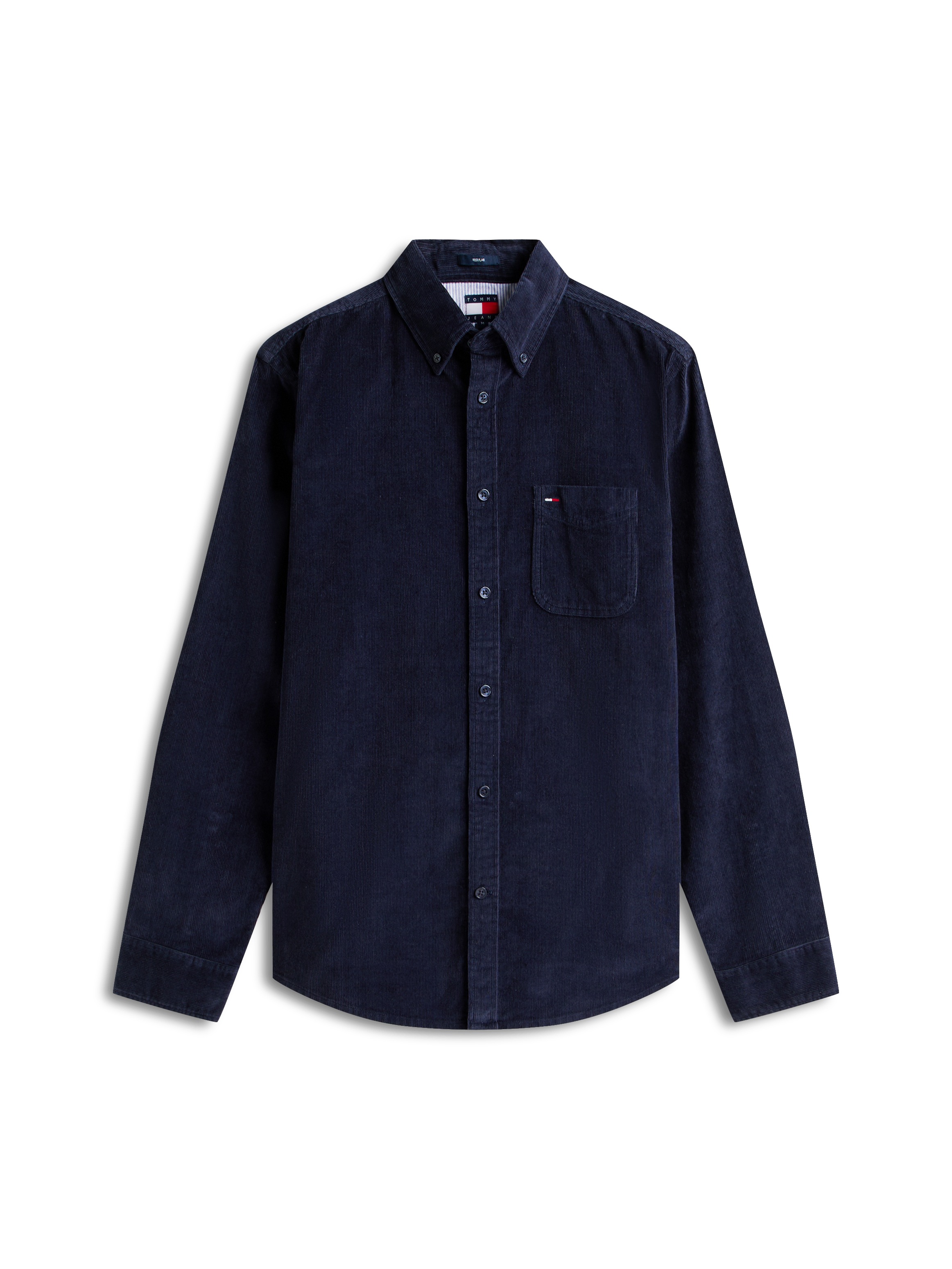 Tommy Jeans Langarmhemd »TJM BABY CORD« Kentkragen, regular fit
