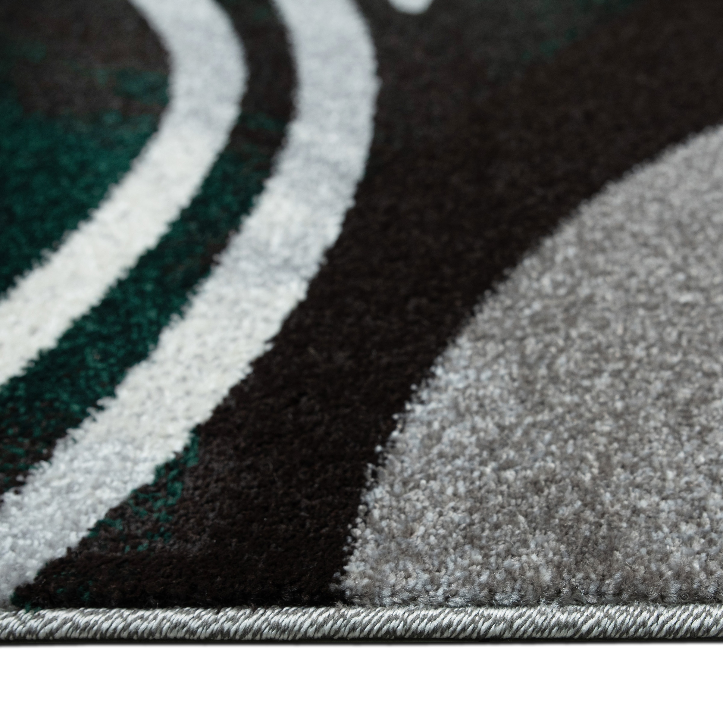 my home Teppich »Joas« rechteckig 9 mm Höhe besonders weicher Kurzflor in modernem Wellen Muster, leichter Glanz