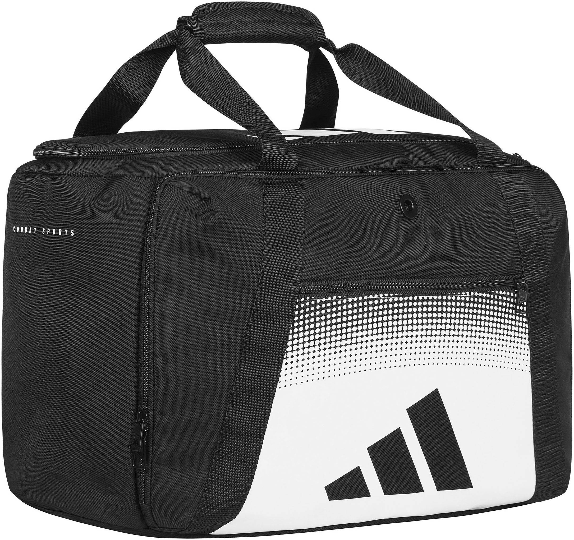 adidas Performance Sporttasche »adidas Duffle Combat Sports black/white M« Belüftetes und wasserdichtes Fach, verhindert Geruchsbelästigung