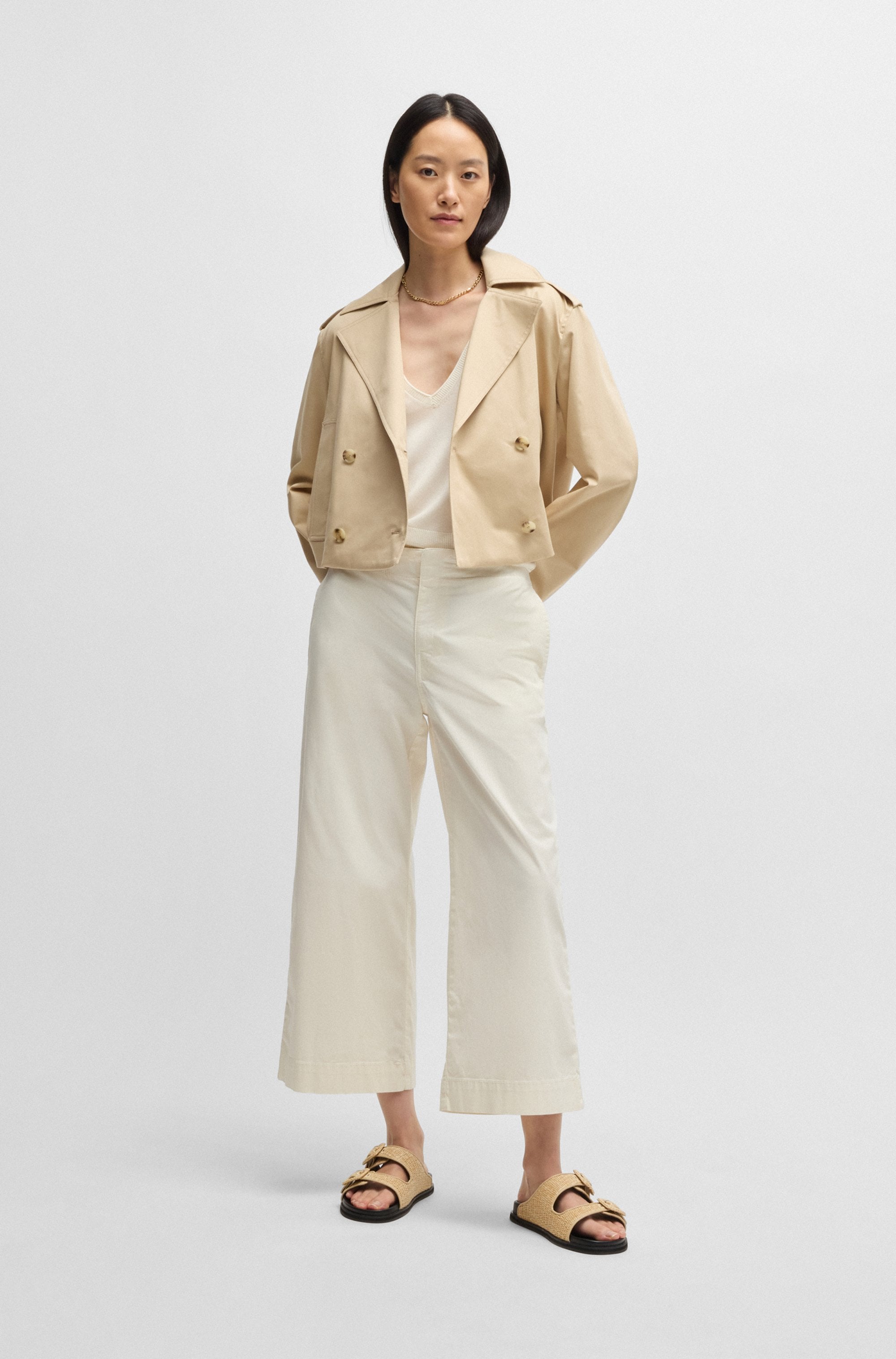 BOSS ORANGE Culotte »Tahiana Premium Damenmode«, in weiter Beinform