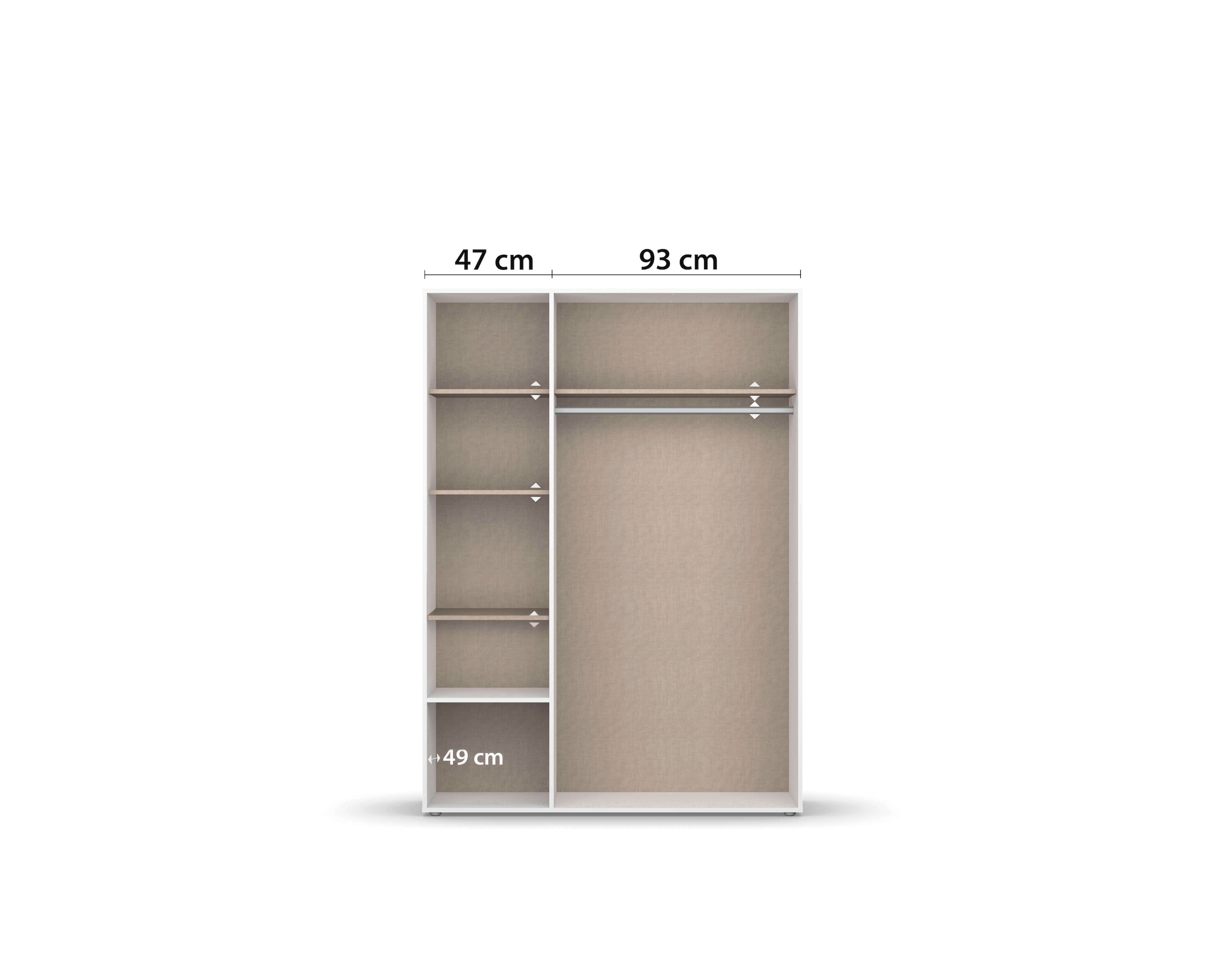 INOSIGN BY RAUCH Kleiderschrank »Schrank Garderobe Schlafzimmer Stauraum PAULLY TOPSELLER Wäscheschrank«, (mit 3 unterschiedlichen Griff-Varianten), OTTOS CHOICE 3 Griffvarianten MADE IN GERMANY