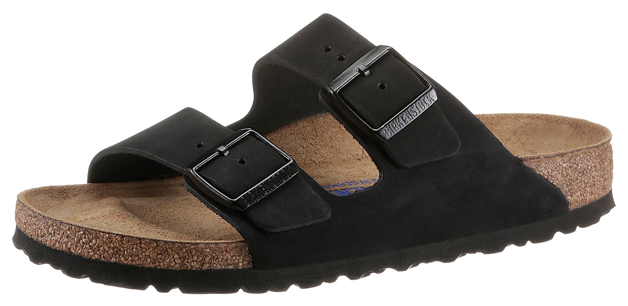 Birkenstock Pantolette »Arizona«, aus Nubukleder, schmale Schuhweite kaufen