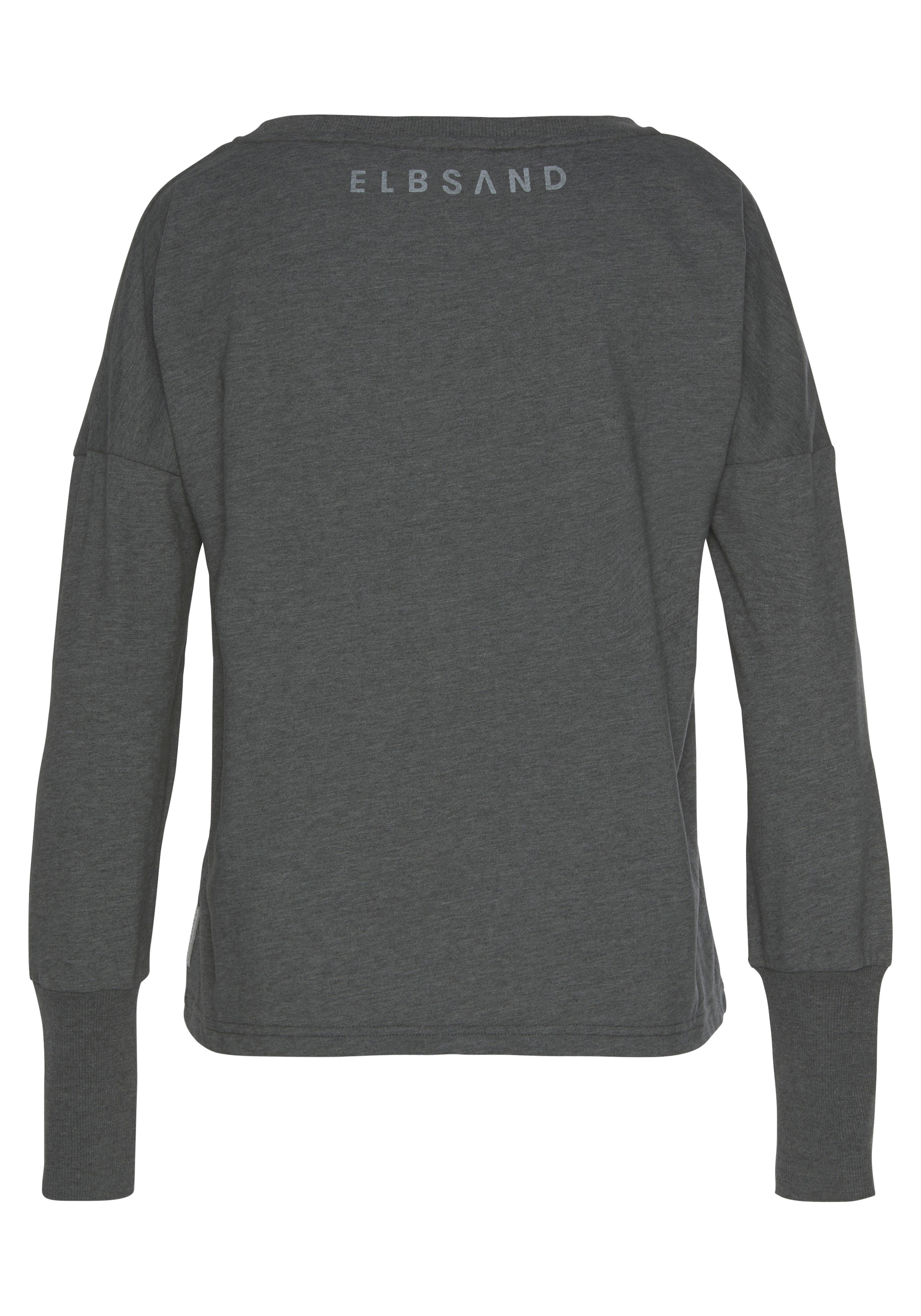 Elbsand Longsleeve »Ingrun«, mit Logodruck vorne, Langarmshirt aus Baumwoll-Mix, sportlich-casual