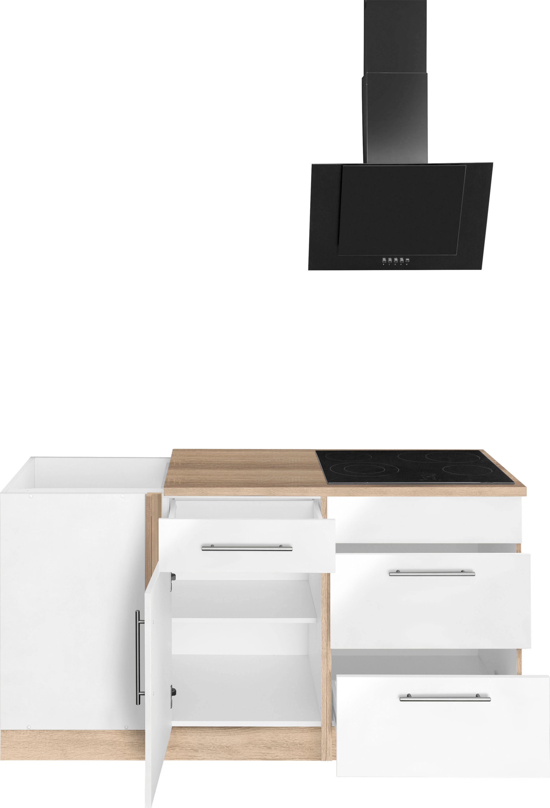 wiho Küchen Winkelküche »Cali«, ohne E-Geräte, Stellbreite 230 x 170 cm auf  Rechnung bestellen | Sockelblenden