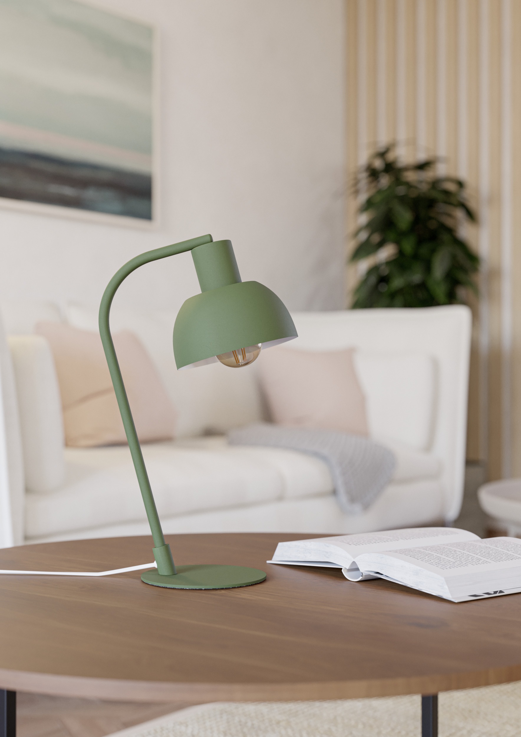EGLO LED Tischleuchte »CAZALILLA« E27 1 Stk. Tischlampe Skandinavisch, Retro Tischleuchte, Leselampe, E27 Fassung