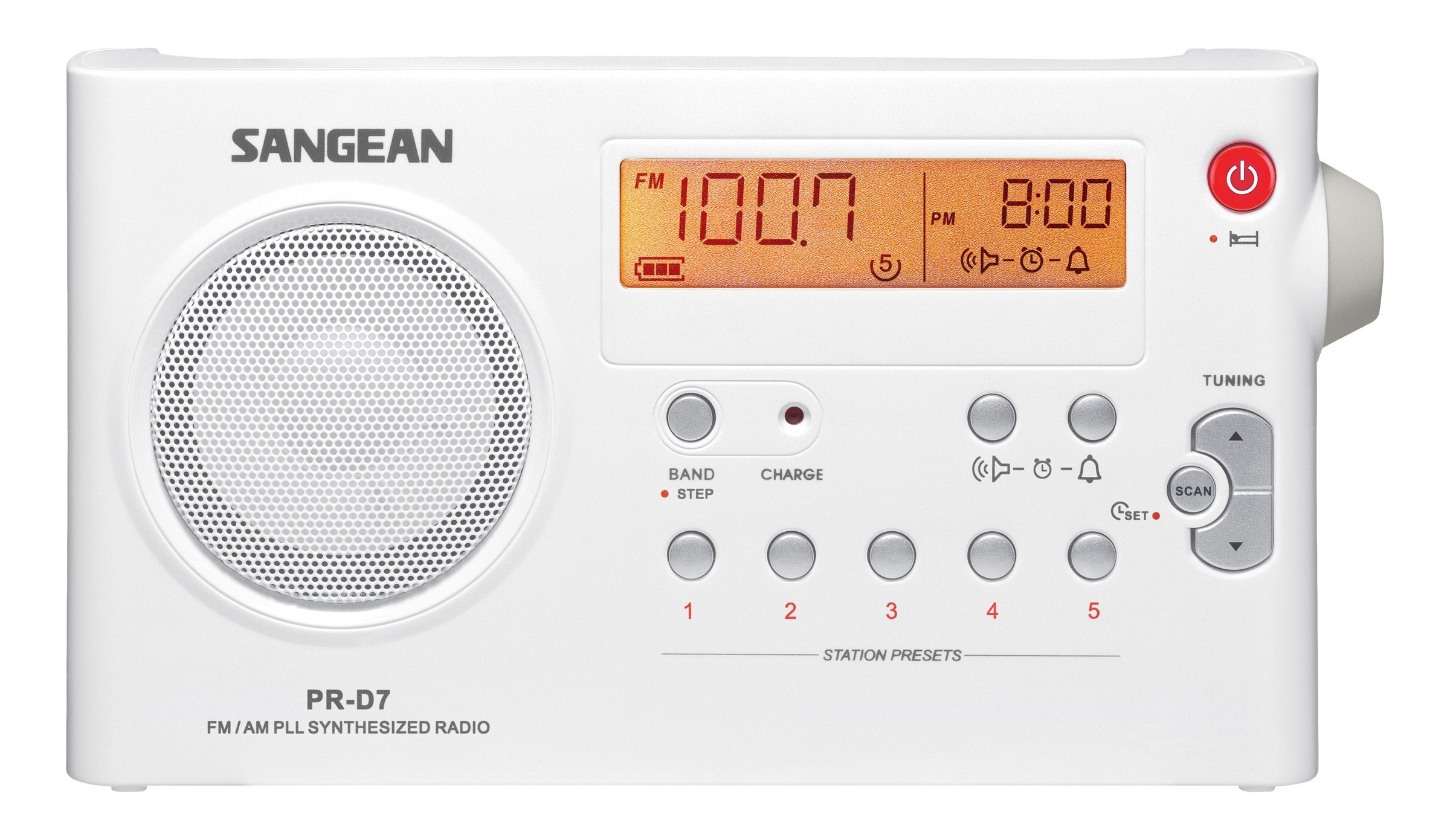 Sangean Radio »PR-D7«, (FM-Tuner-AM-Tuner), Sleep-Timer, Lautsprecher