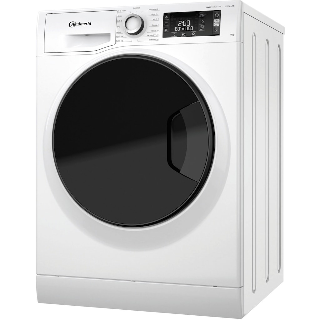 BAUKNECHT Waschmaschine »WM Sense 9A«, WM Sense 9A, 9 kg, 1400 U/min