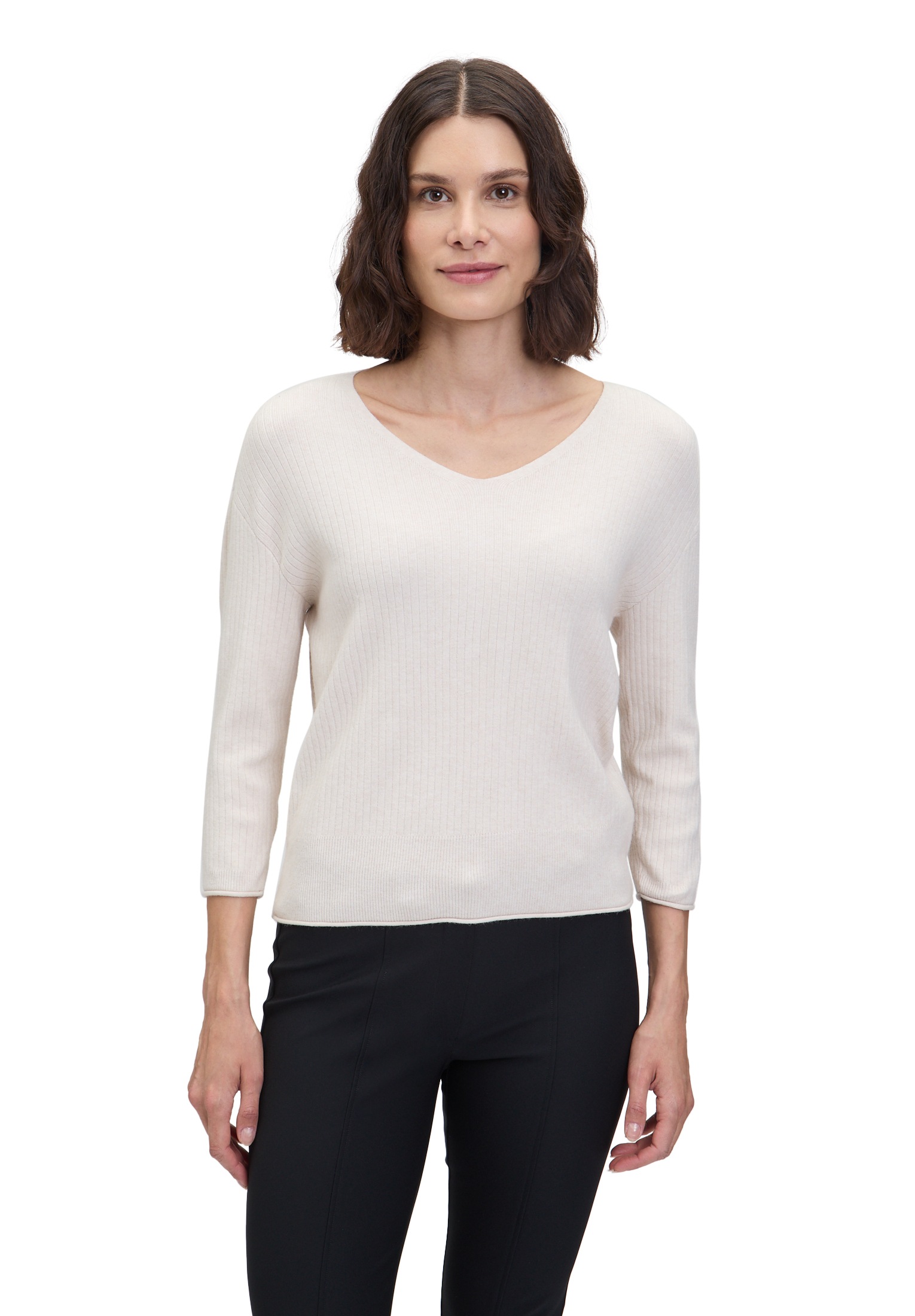 Betty Barclay Rundhalspullover »Feinstrickpullover mit V-Ausschnitt«