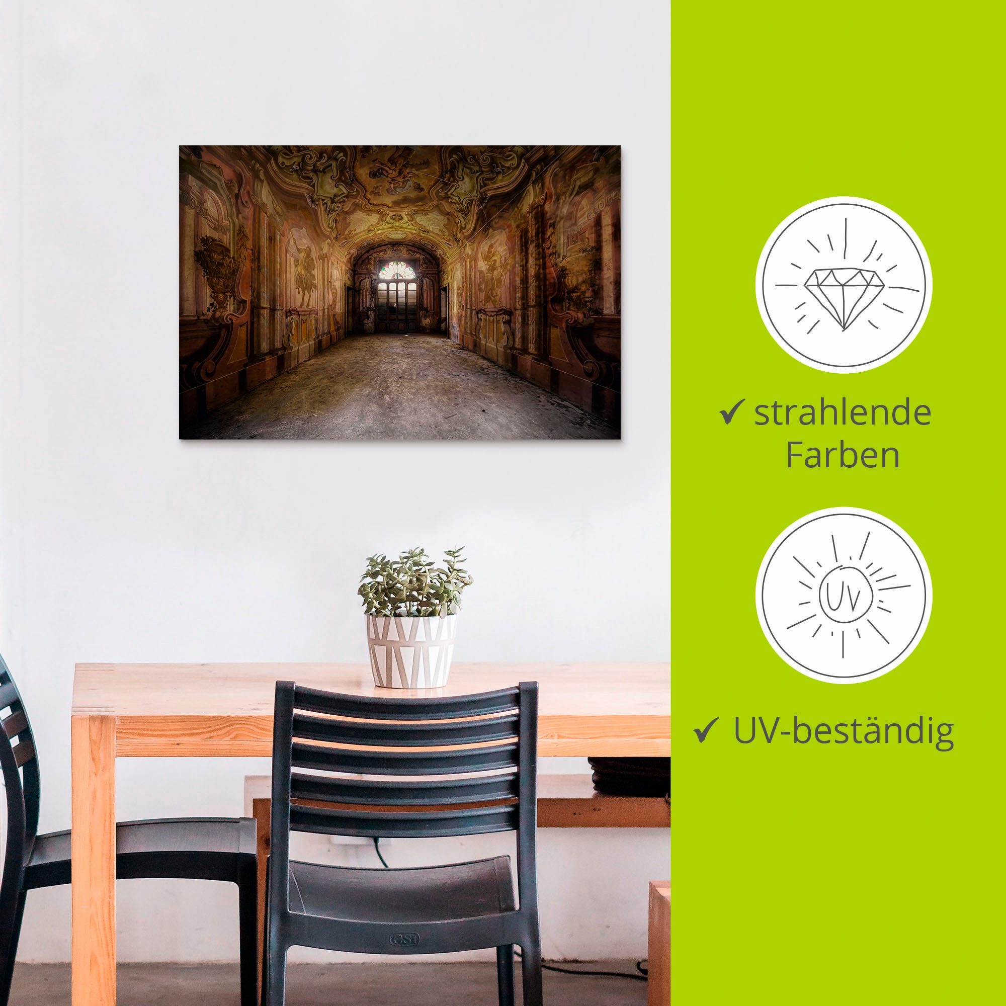 Artland Wandbild »Lost Place - Villa - verlassene Orte«, Gebäude, (1 St.), als Alubild, Outdoorbild, Leinwandbild in verschied. Größen