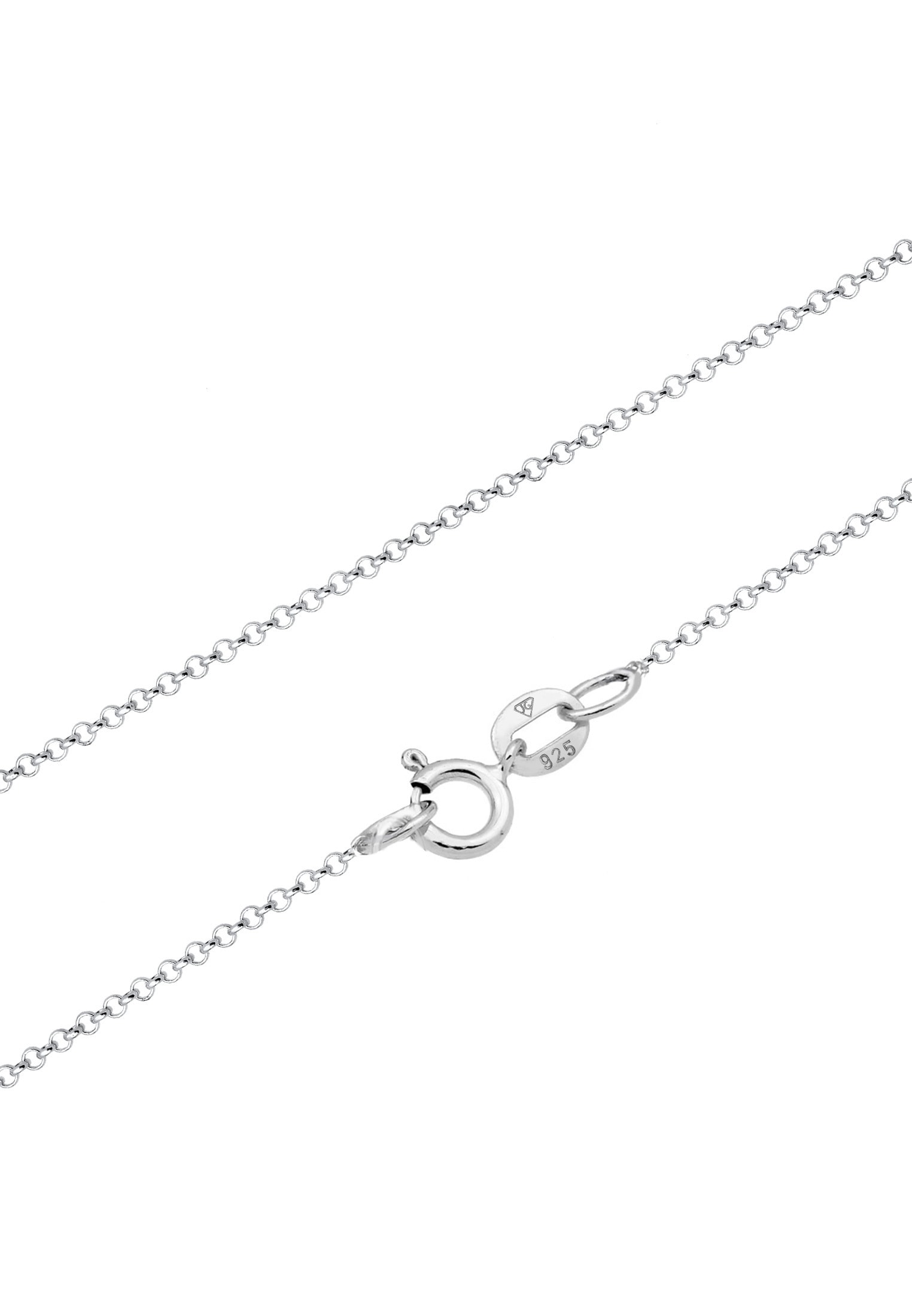 Kuzzoi Kette mit Anhänger »Halskette Herren Rechteck Platte Münze 925 Silber«