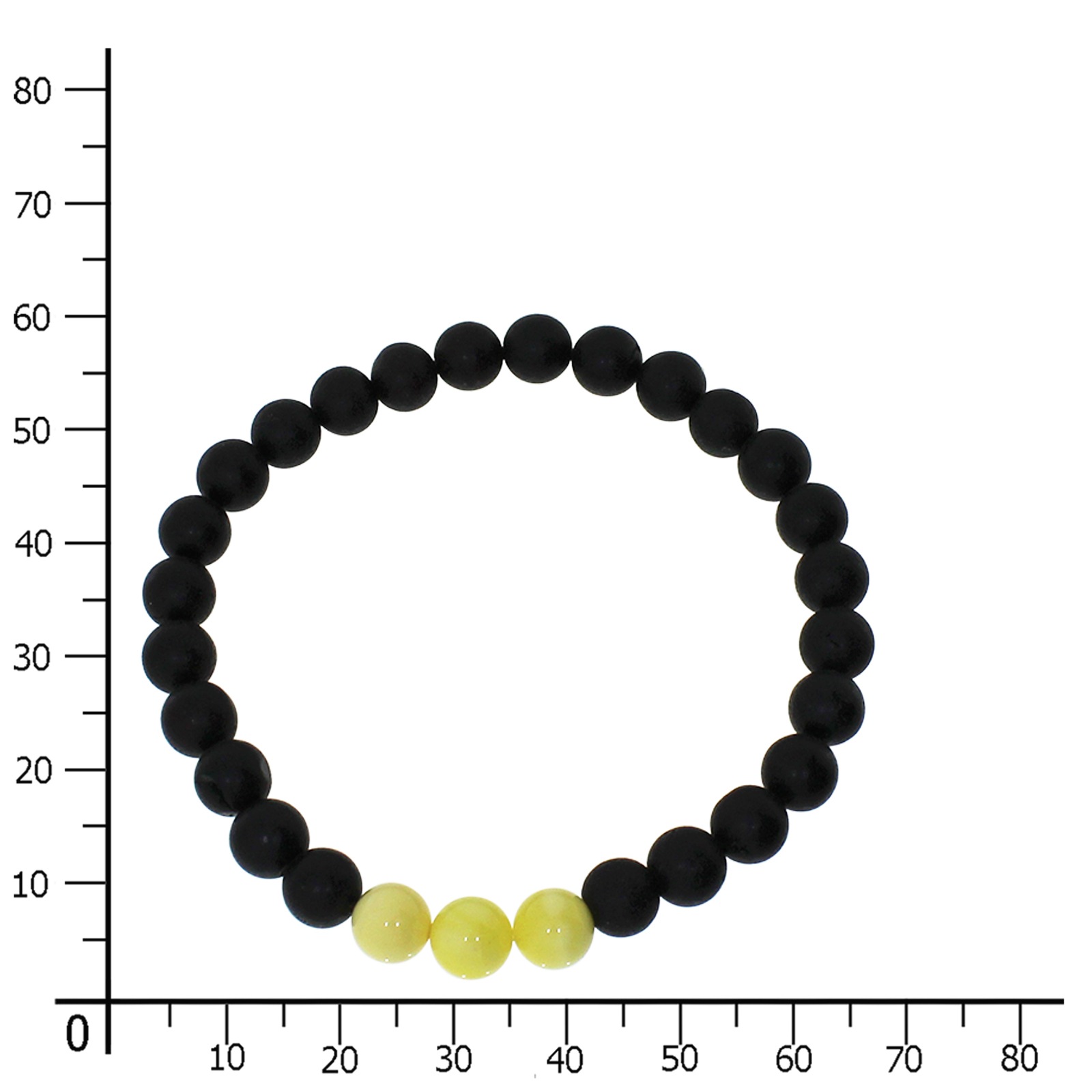OSTSEE-SCHMUCK Armband »- Kugel 8 mm - Bernstein -,«