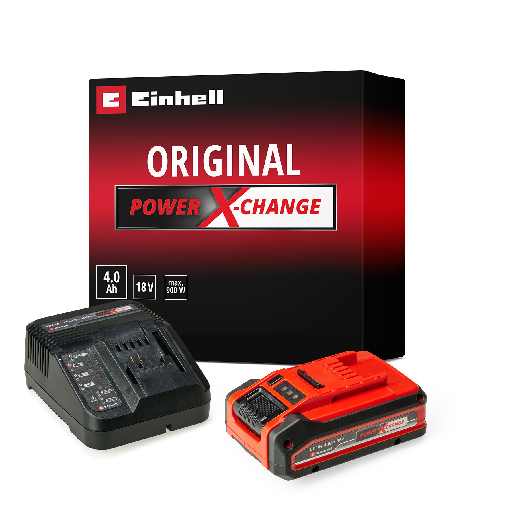 Einhell Akku Starter-Set »PXC-Starter-Kit 4Ah PLUS«, 18 V, 4 Ah, inkl. Ladegerät