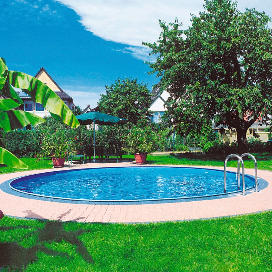 KWAD Rundpool »PALMA inkl. Dämmung Protector zum Volleinbau« 5-tlg., mit Foliensack 0,6mm