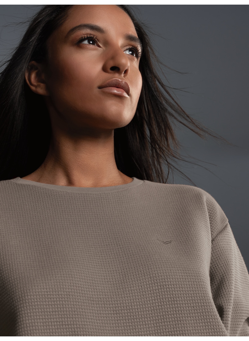 Trigema Sweatshirt »TRIGEMA Sweatshirt in Waffeloptik«
