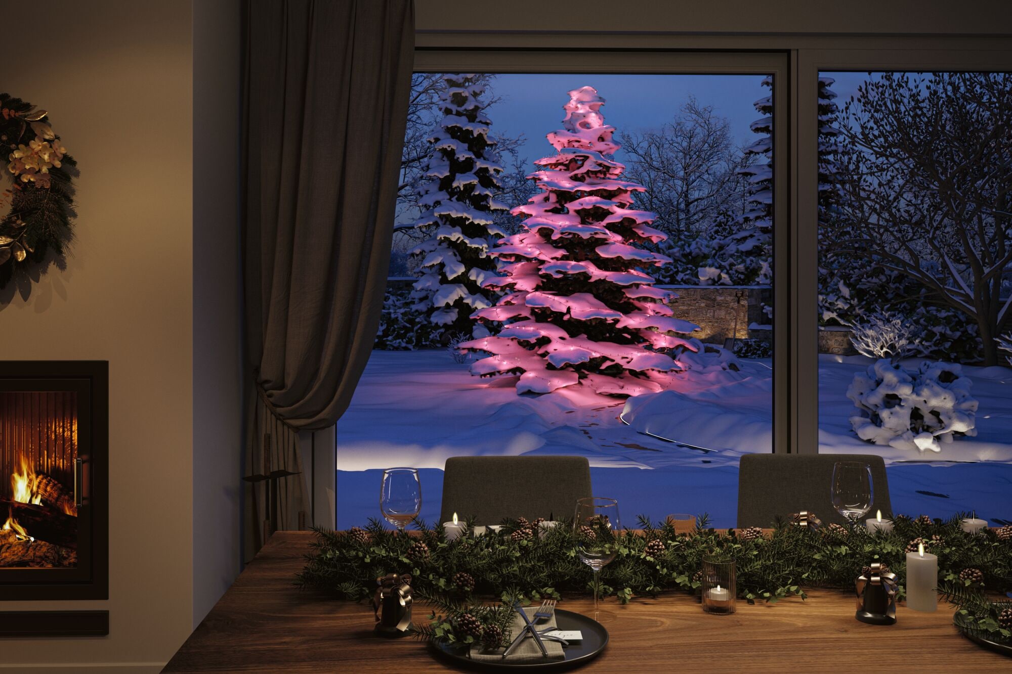 Paulmann LED-Lichterkette »Yuna IP44 Schwarz« 1 Stk.-flammig dimmbar